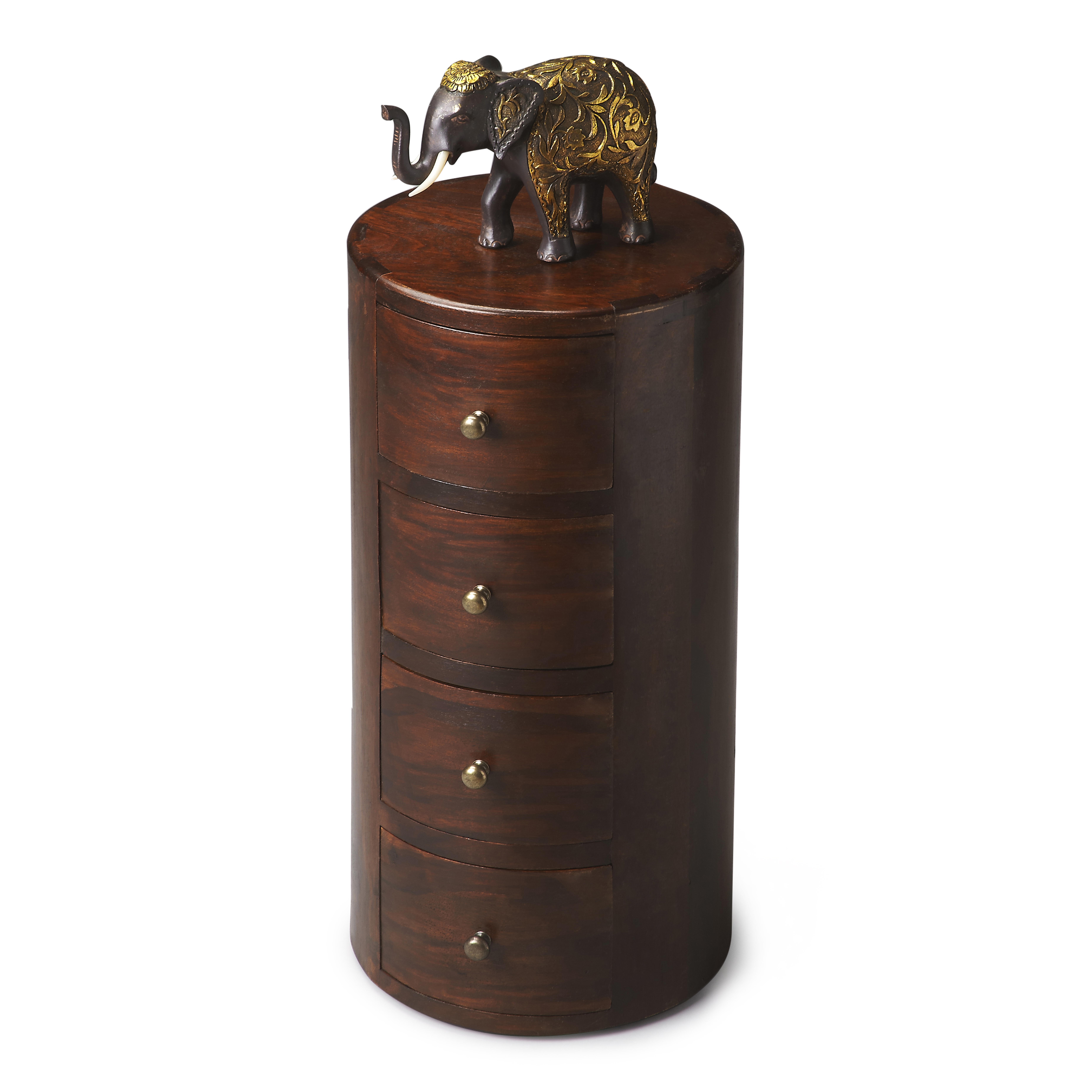 Liam Brown End Table with Storage - Butler Specialty Co.