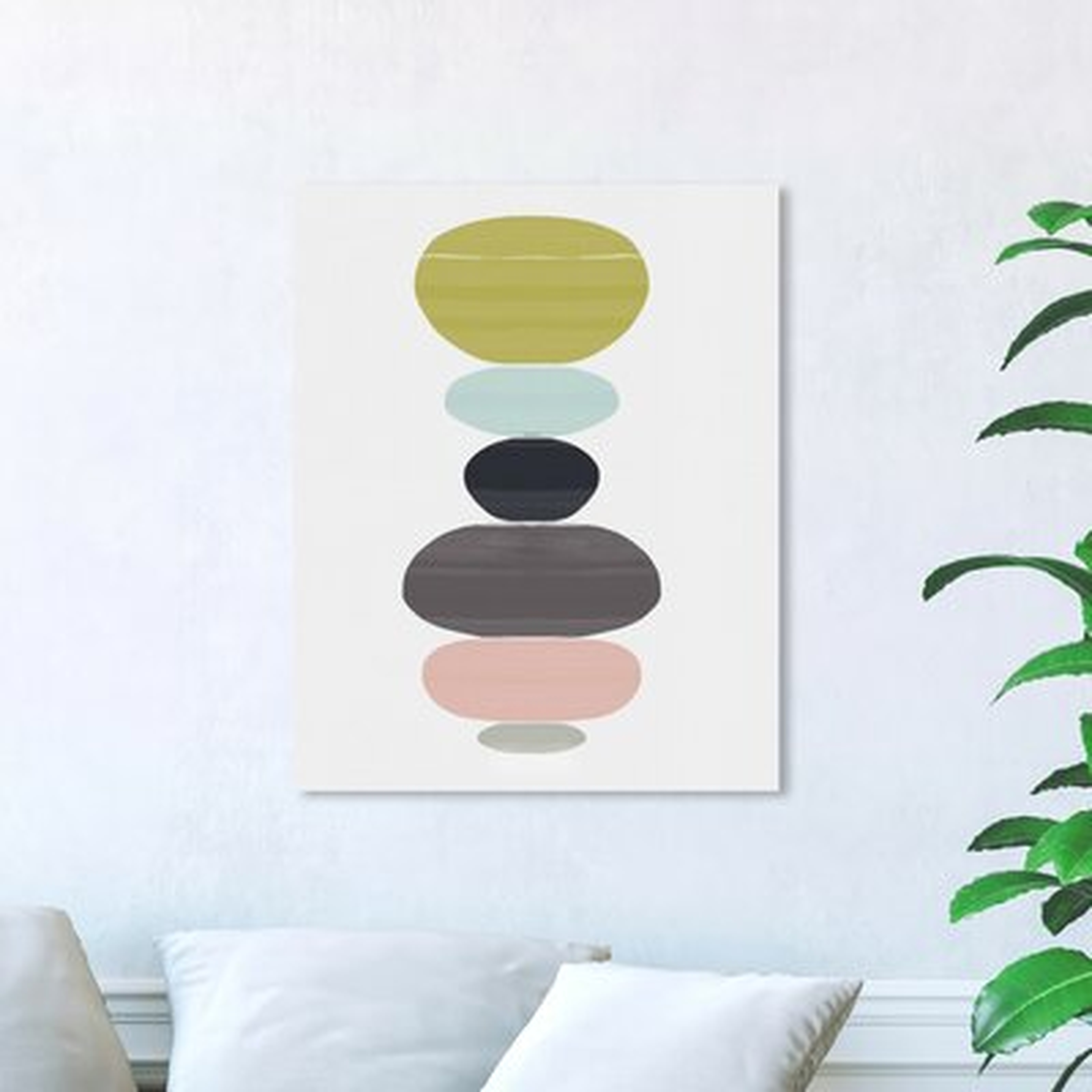 Abstract Perfect Balance Circle Shapes - Wrapped Canvas Graphic Art Print - Wayfair