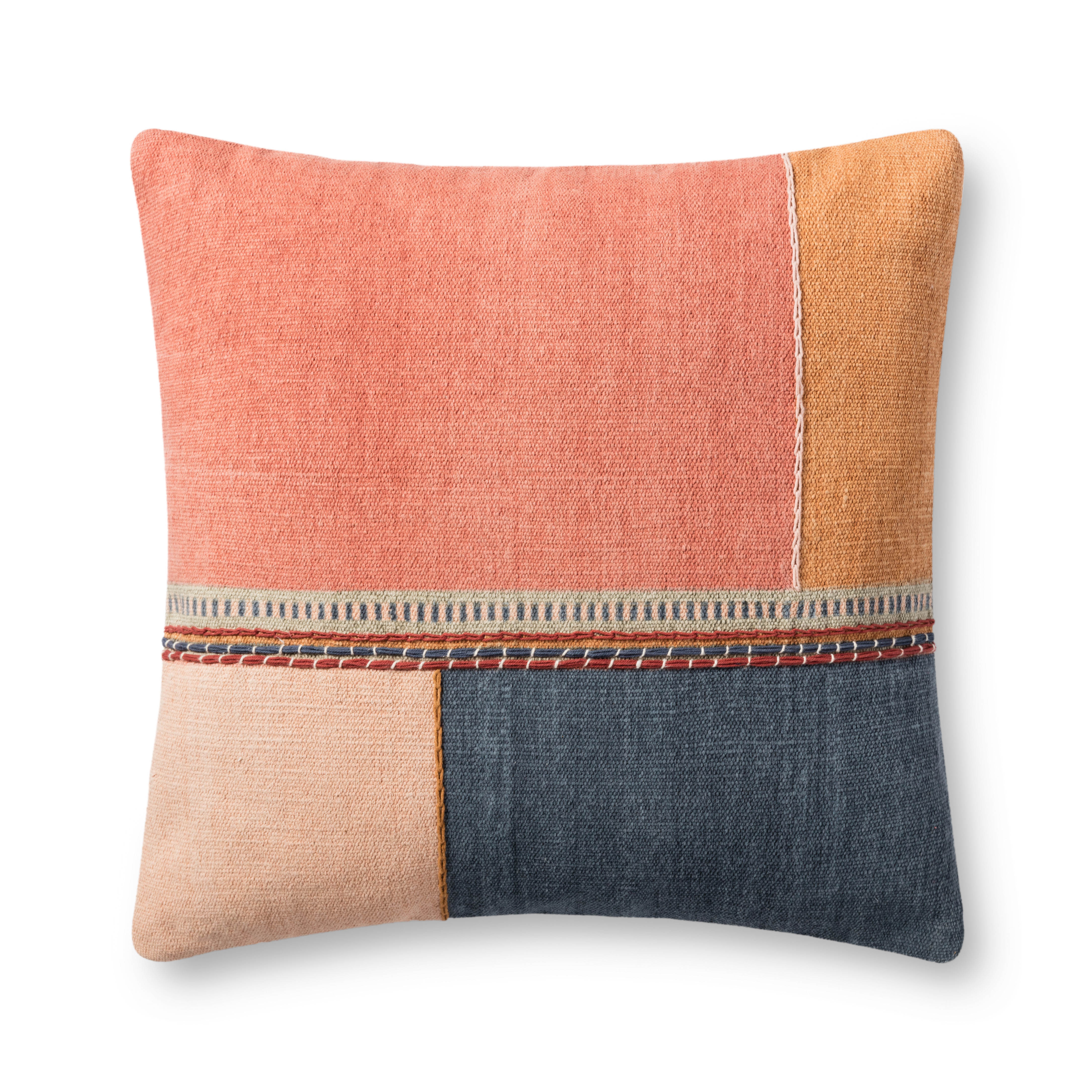 PILLOWS P1154 MULTI 22" x 22" Cover w/Poly - Loloi Rugs