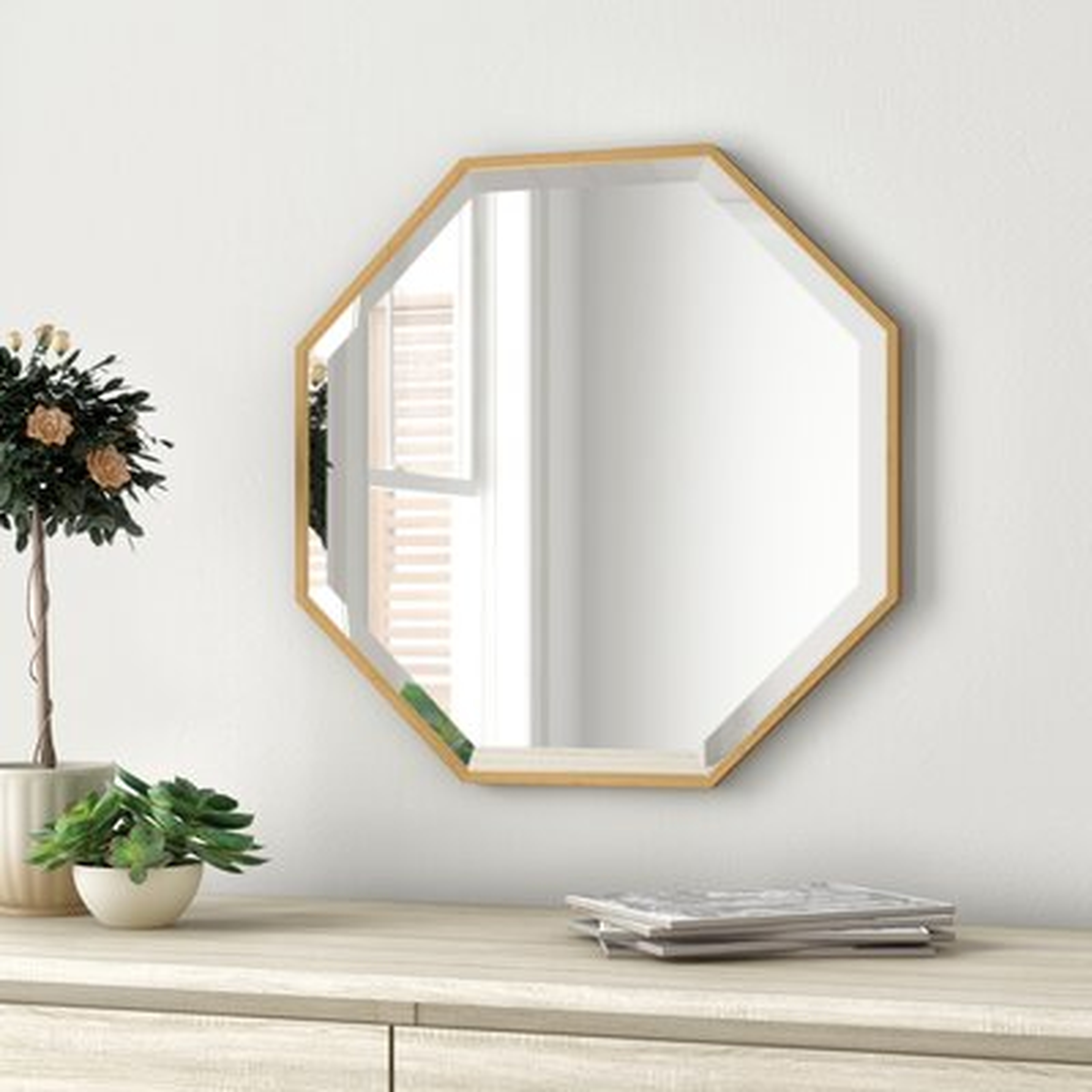 Morganton Modern & Contemporary Beveled Bathroom / Vanity Mirror - Wayfair