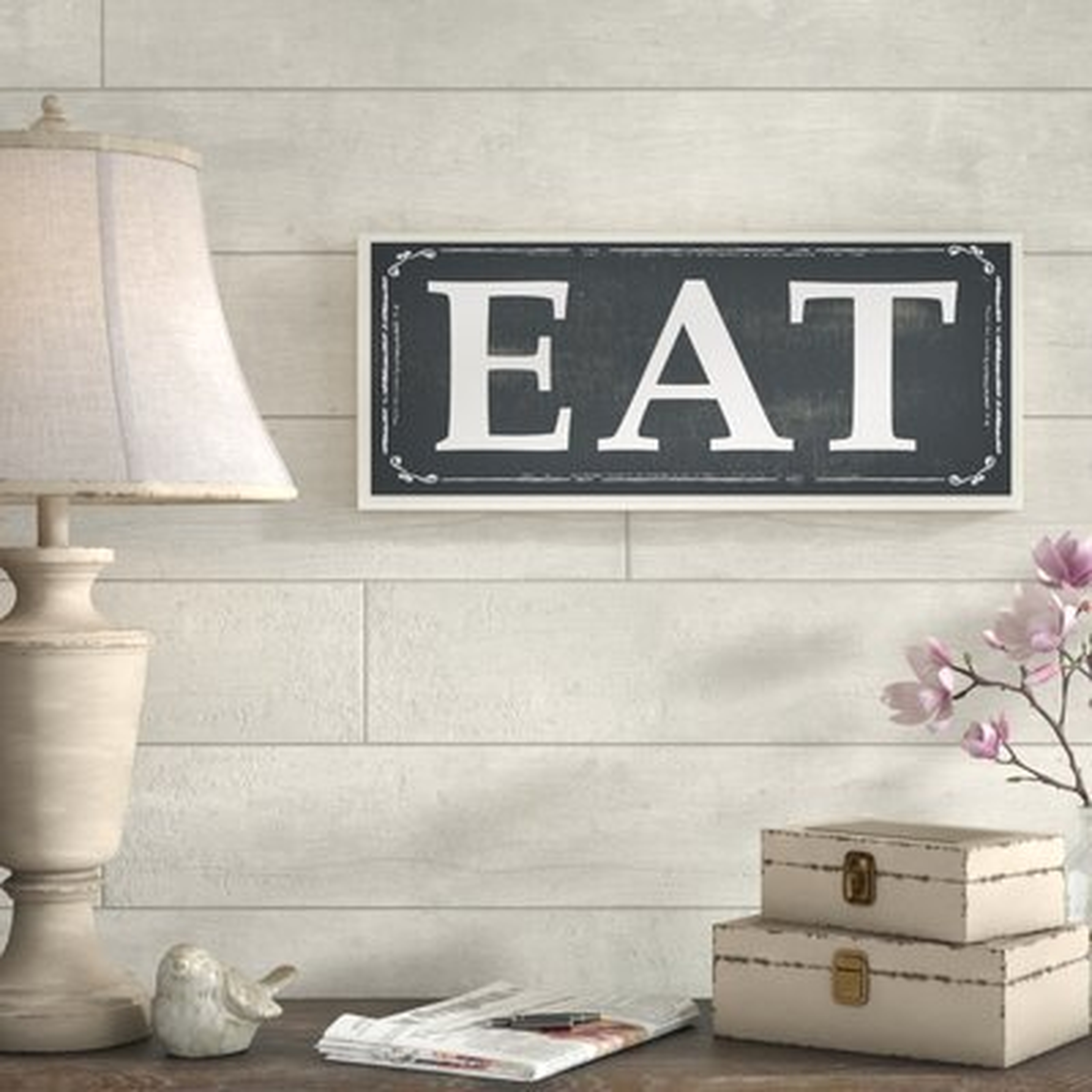 'Eat' Textual Art - Wayfair