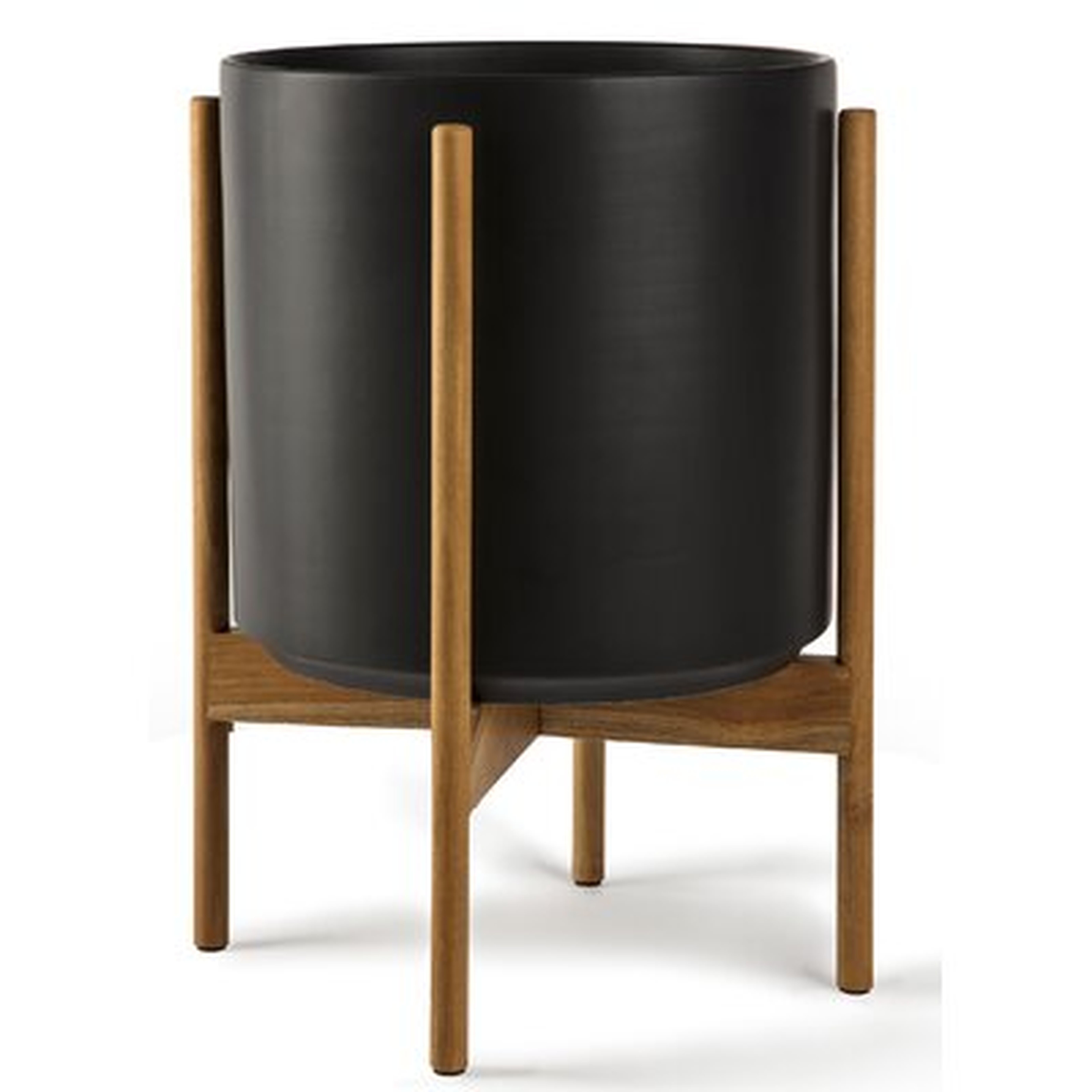 Riverside High-Fired Stoneware Pot Planter - AllModern