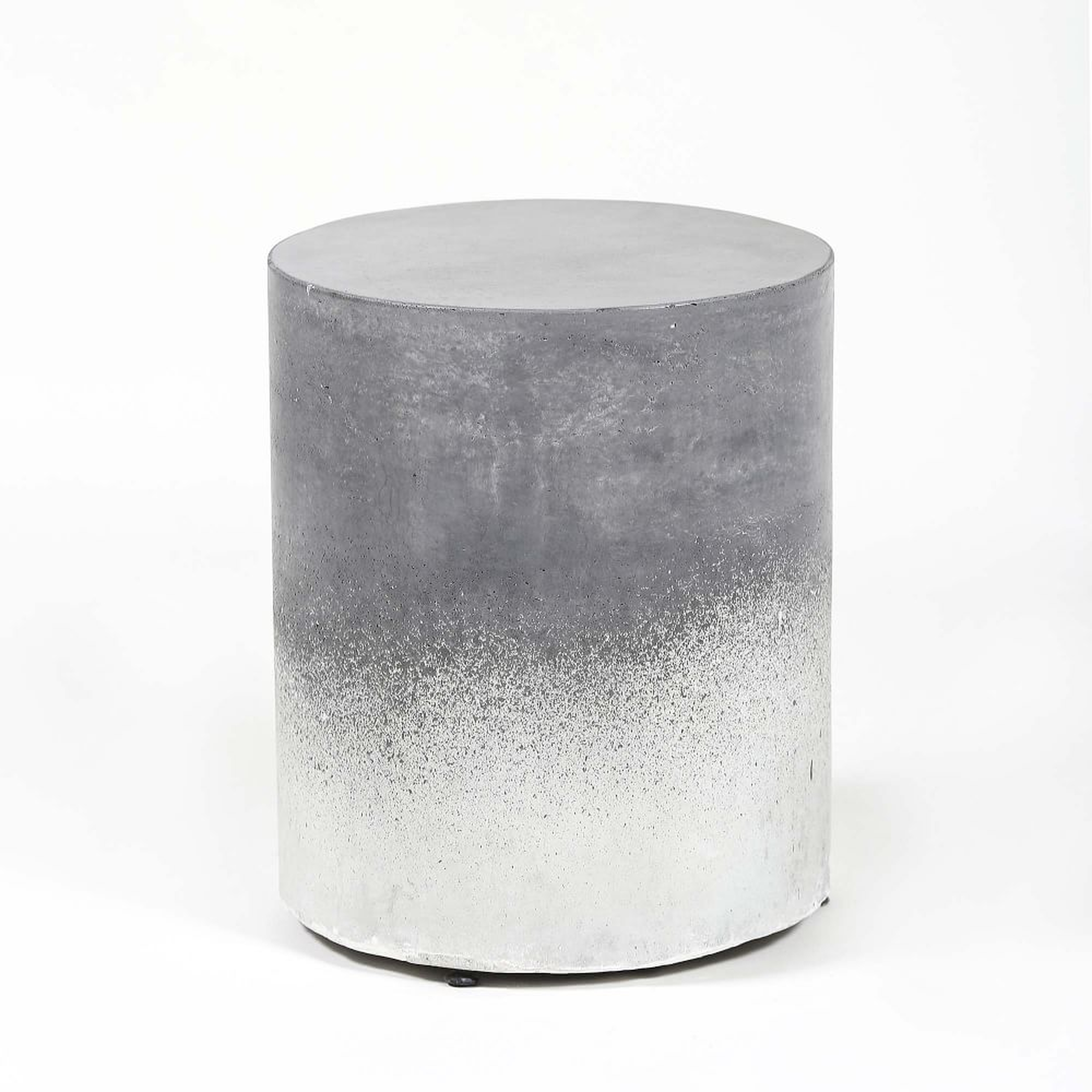Manza Side Table Concrete Gray Side Table - West Elm