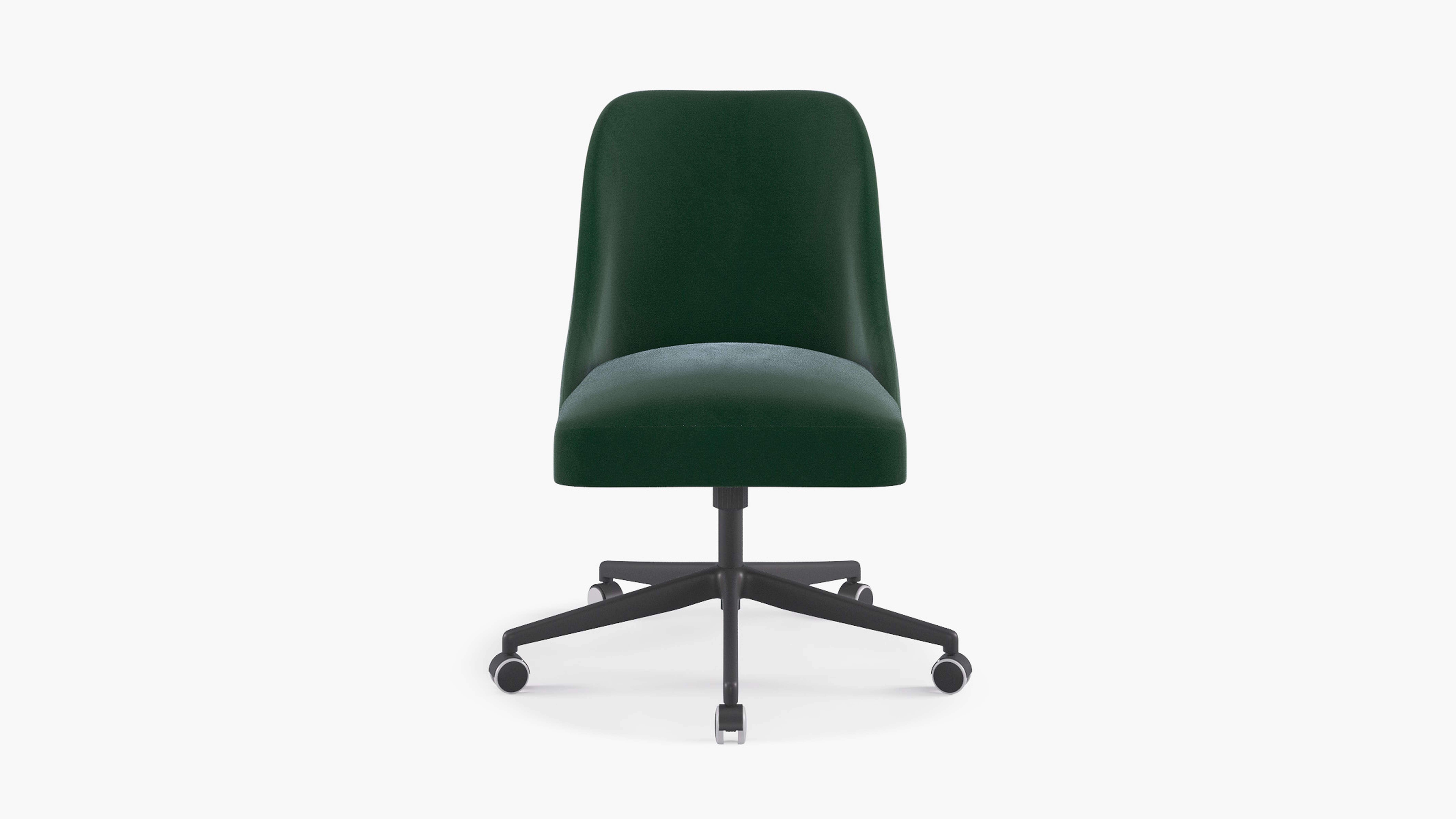 Tailored Task Chair, Emerald Classic Velvet - The Inside
