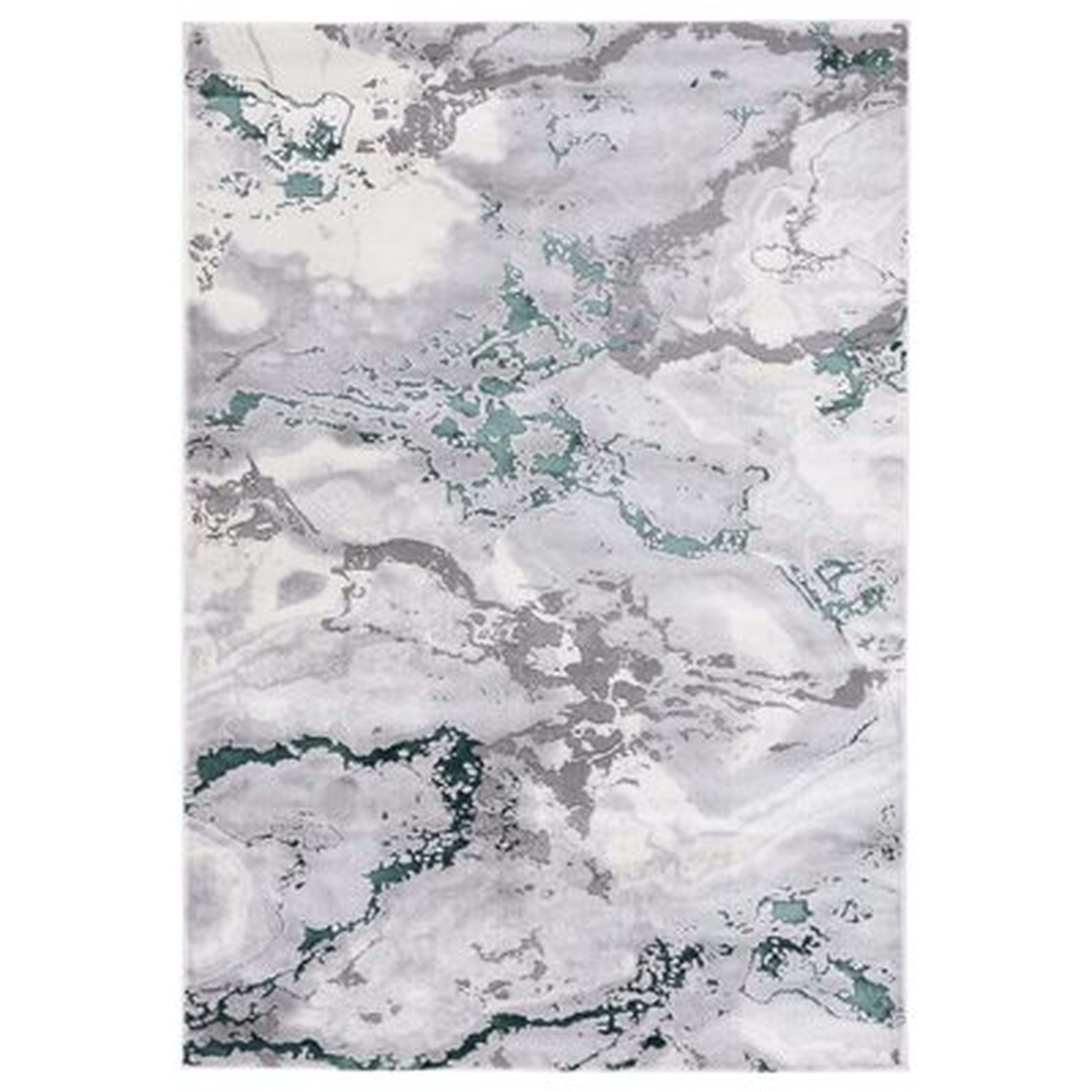 Coupland 800 Area Rug In Grey / Green - Wayfair