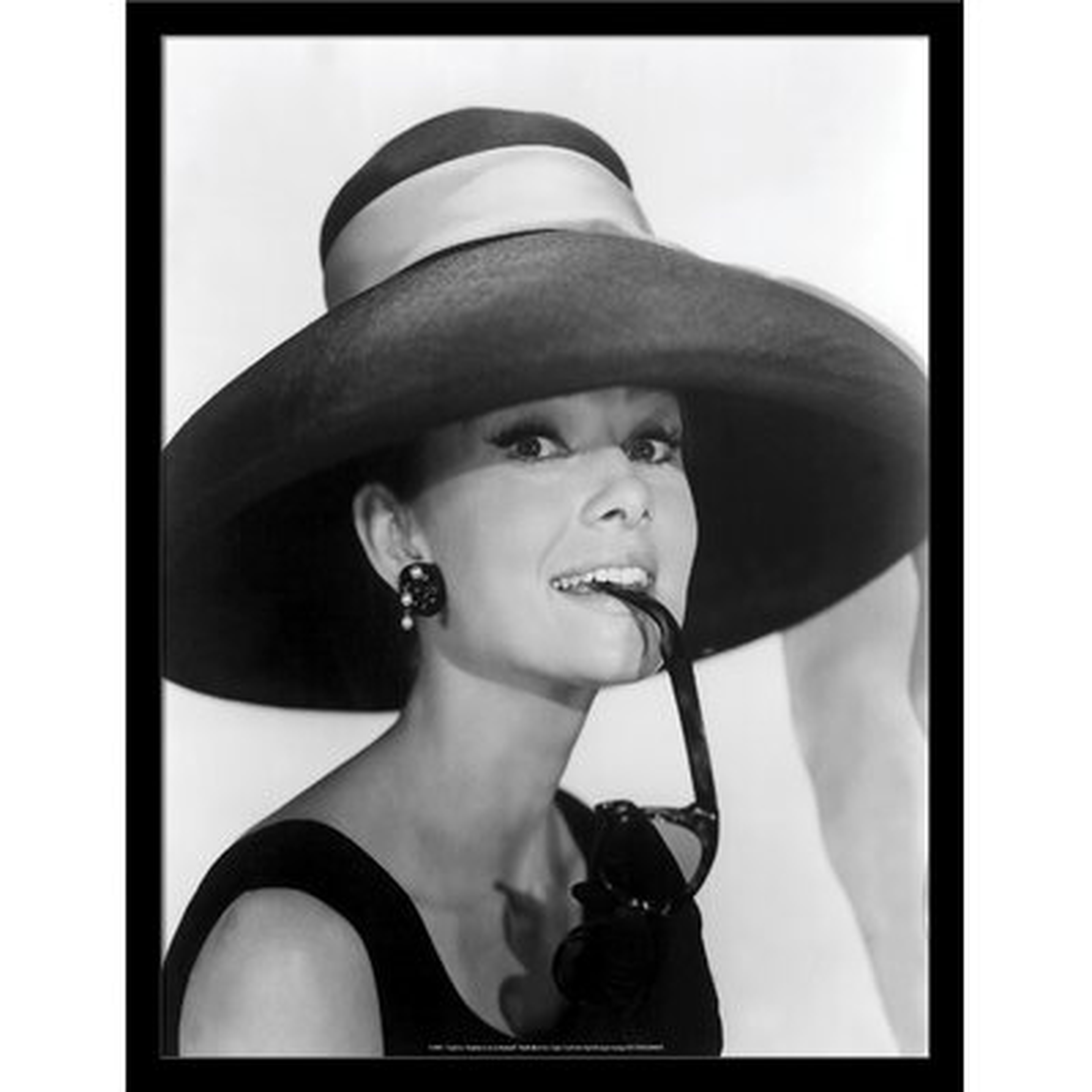 Audrey Hepburn Sunhat - Picture Frame Photograph Print on Paper - Wayfair