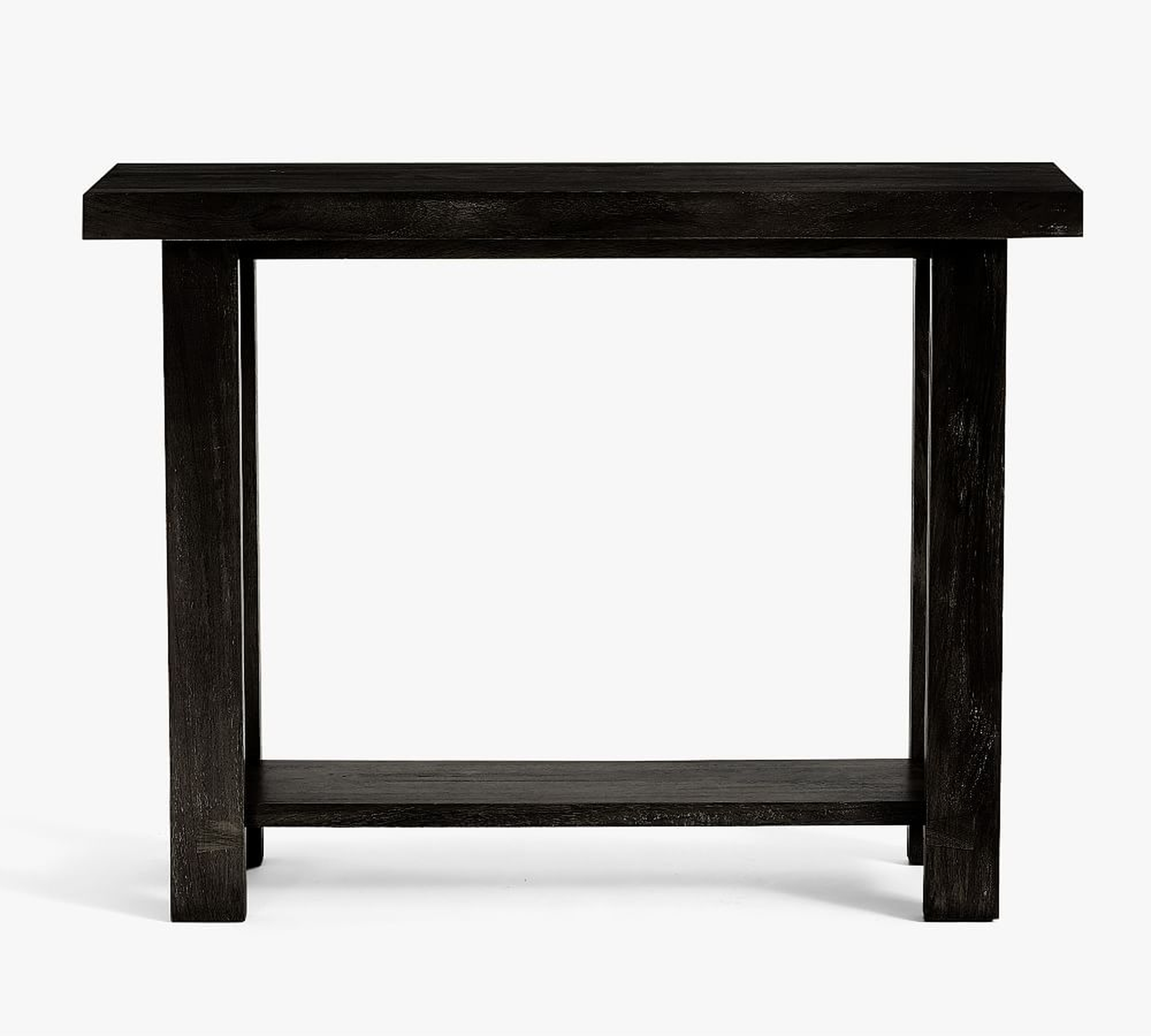 Reed 40" Console Table, Warm Black - Pottery Barn