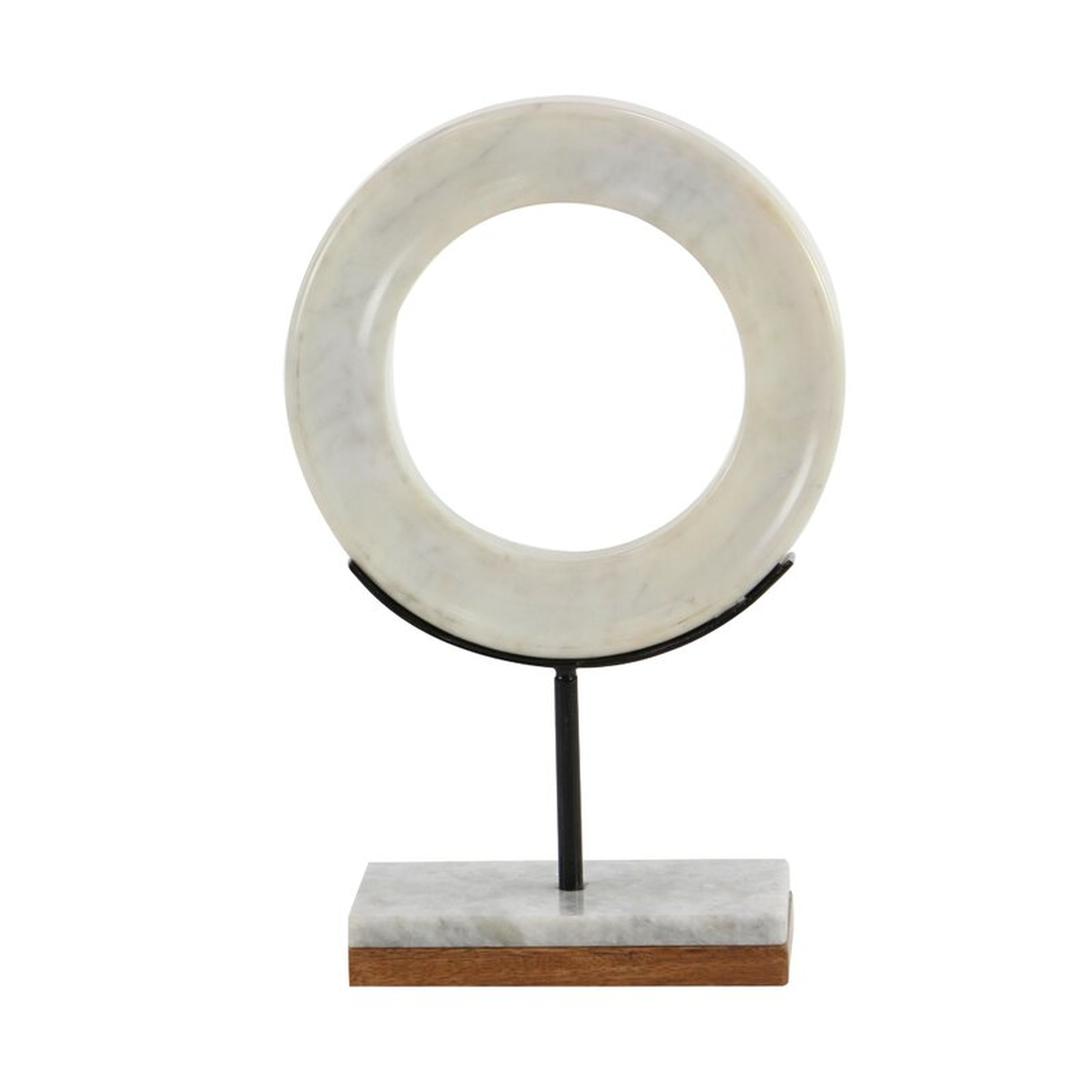 Modern Marble Ring Sculpture, Large - Wayfair