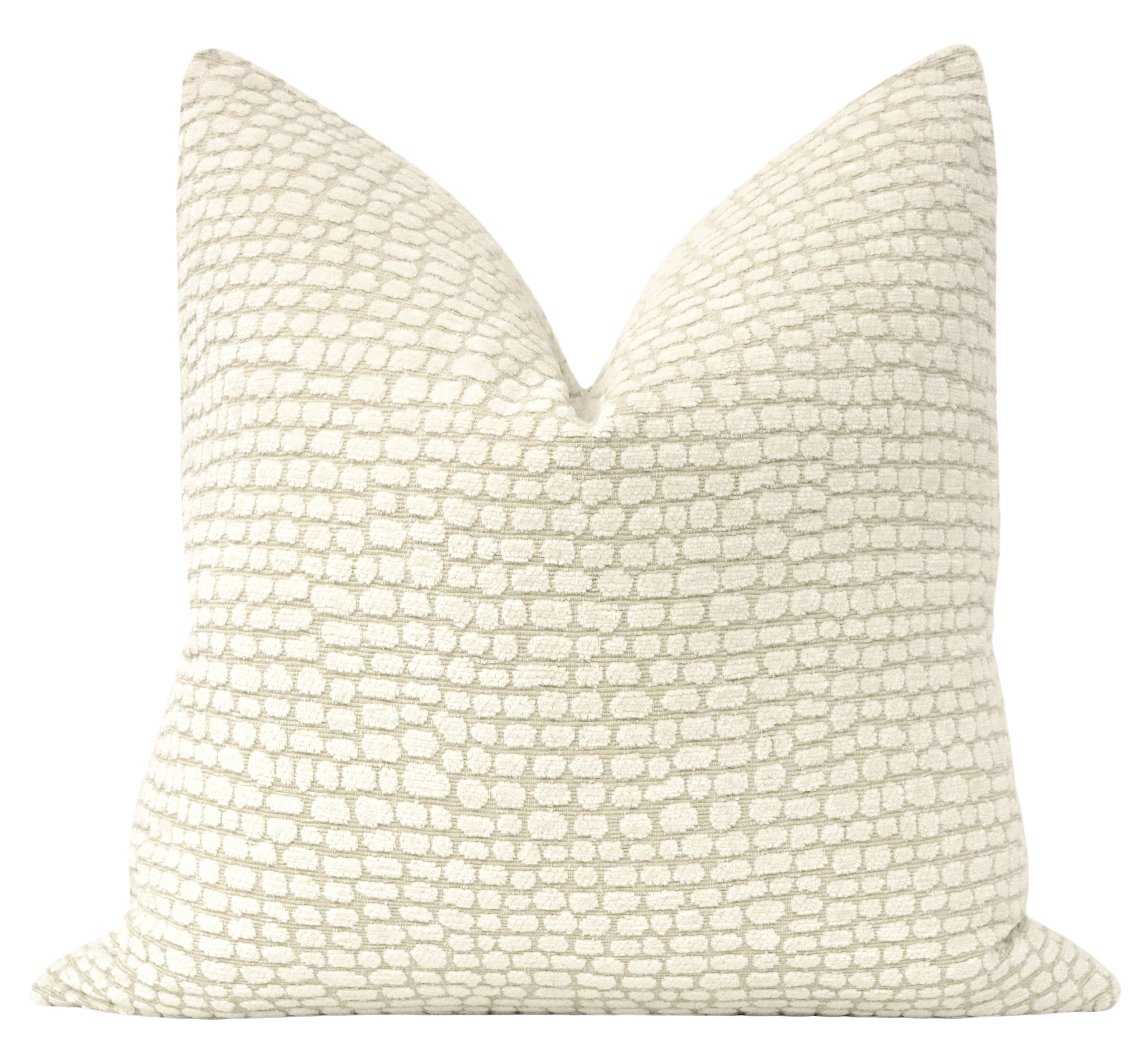 Ocelot Chenille Throw Pillow, 18" x 18" - Little Design Company