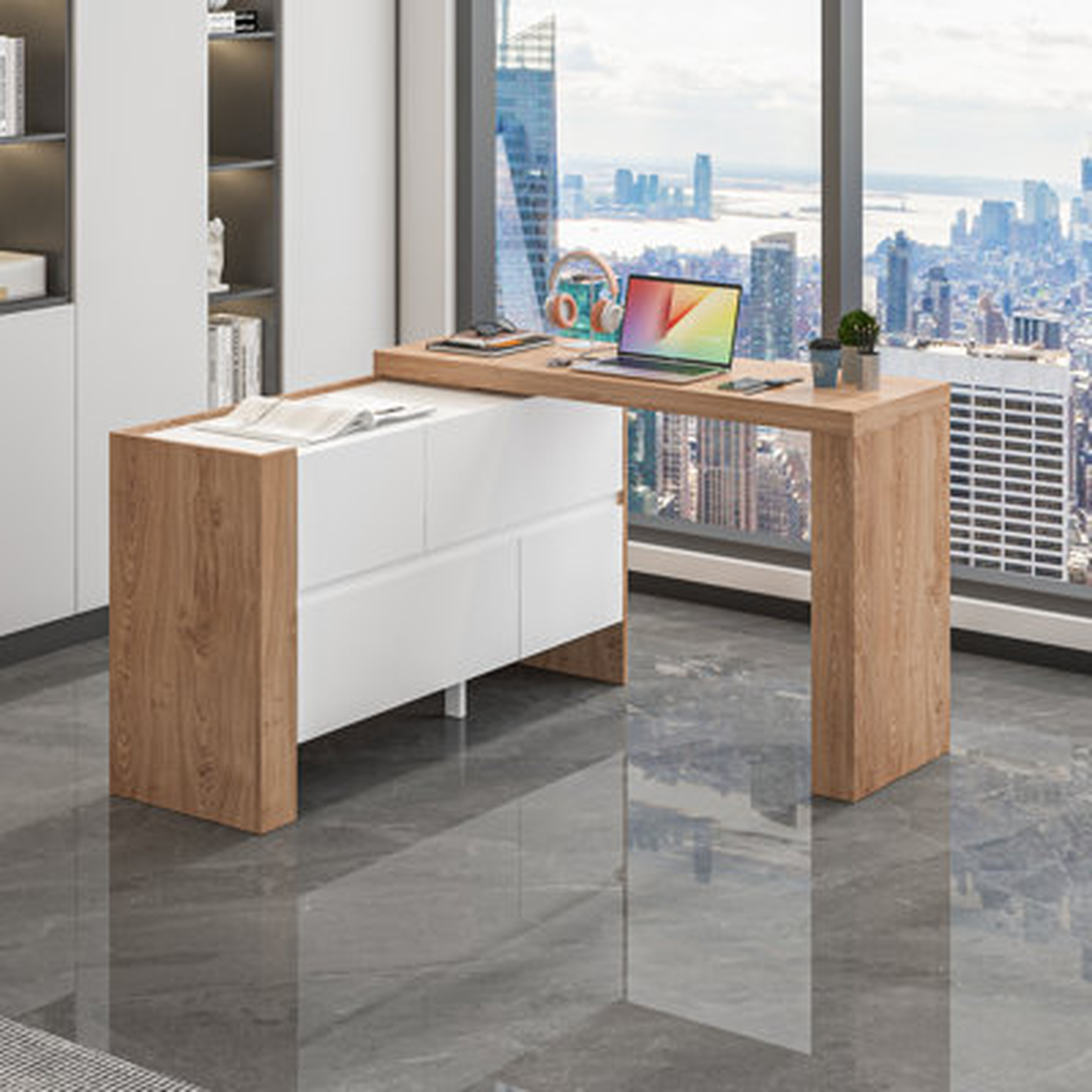 Arez L-Shaped Computer Desk - Wayfair