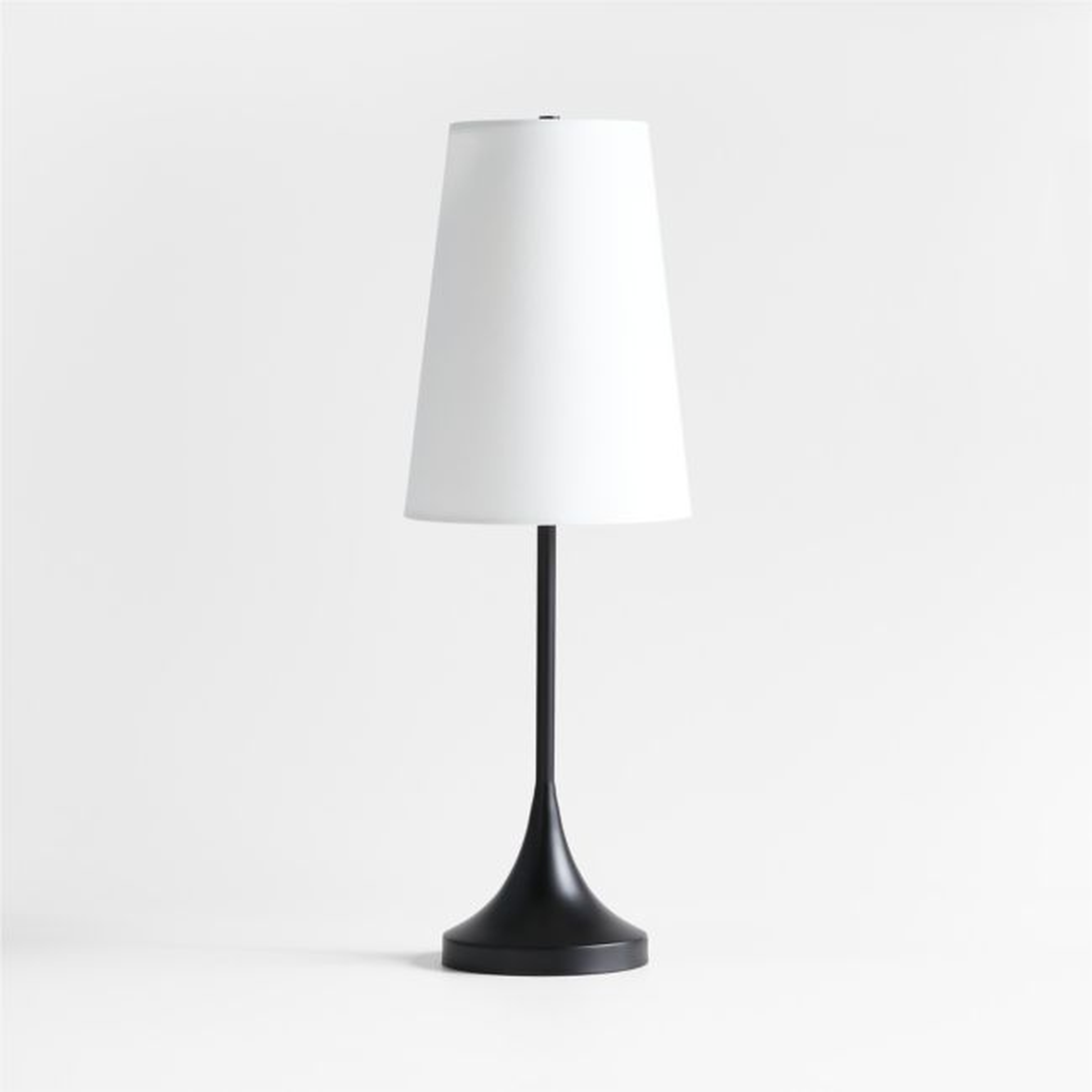 Seguin Black Metal Table Lamp - Crate and Barrel