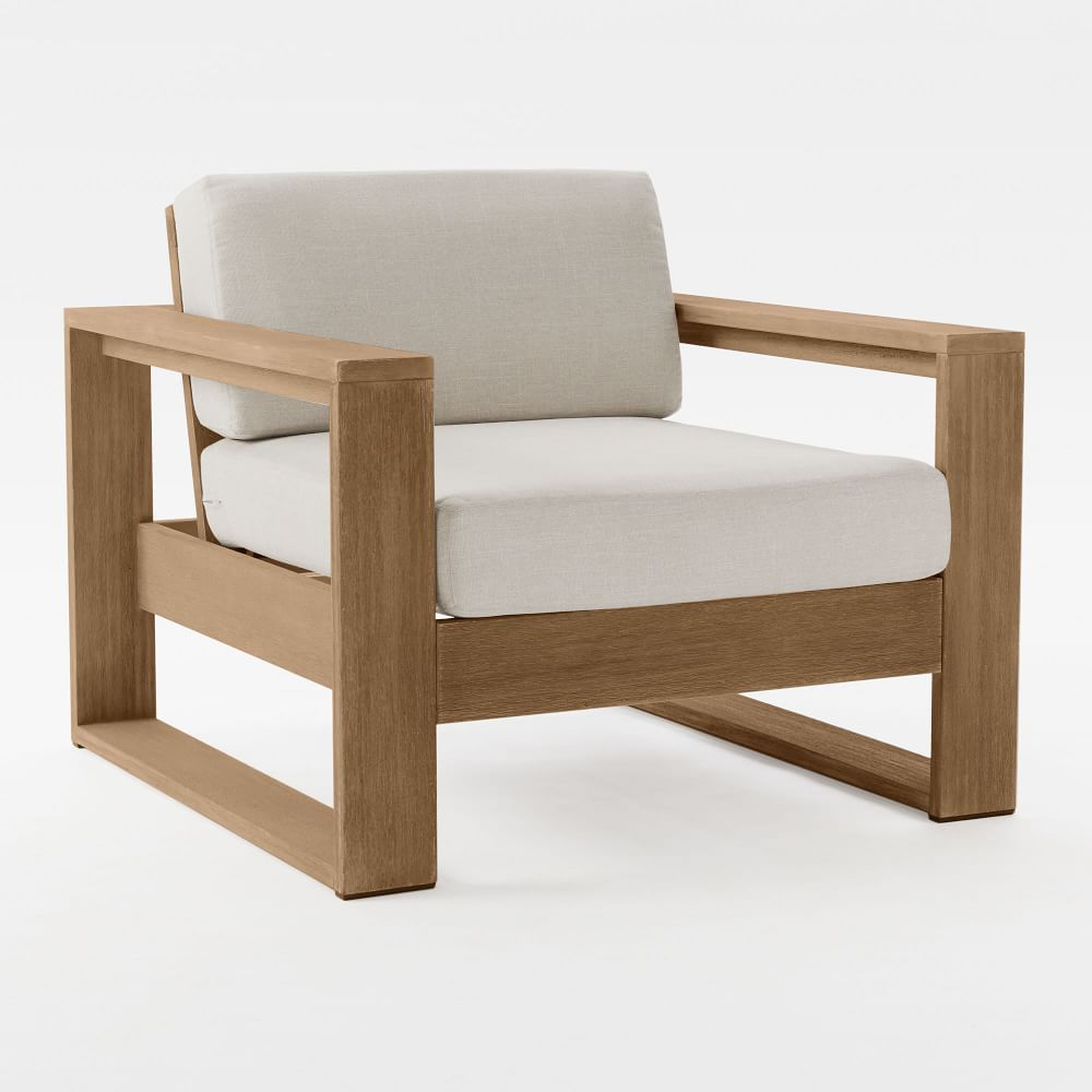 Portside Outdoor Lounge Chair, Driftwood - West Elm