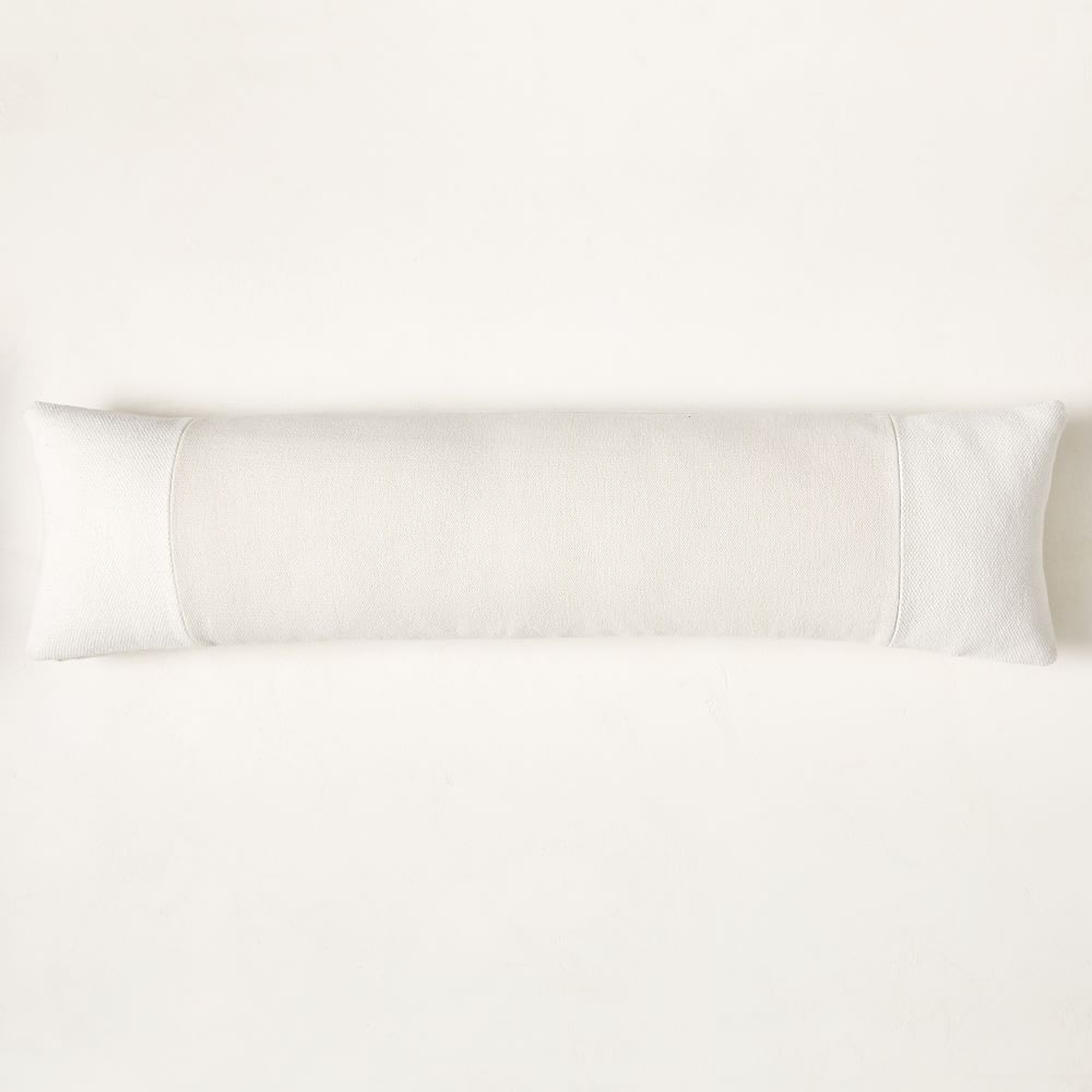 Cotton Canvas Pillow Cover, 12"x46", White - West Elm