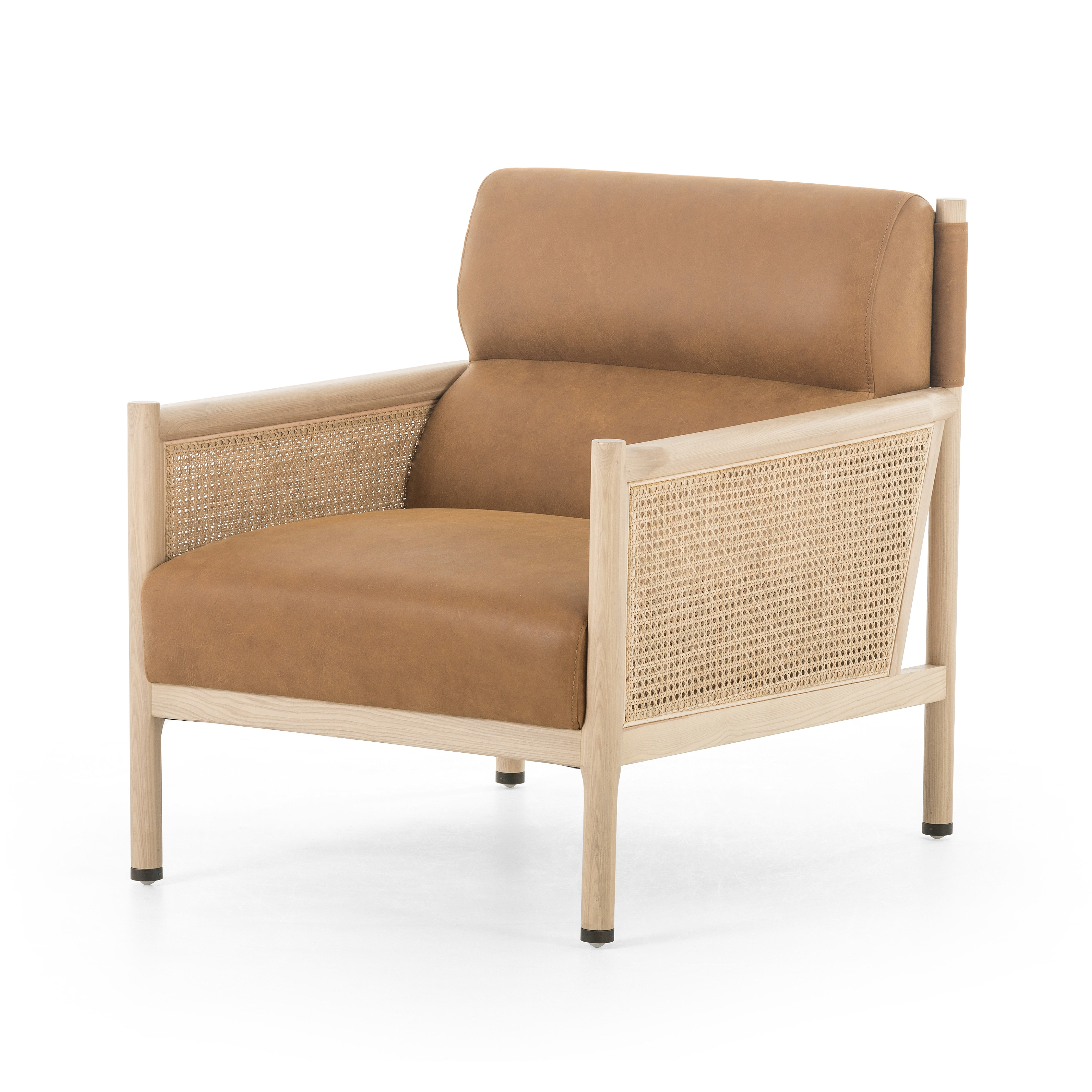 Kempsey Chair-Kennison Cognac - Four Hands