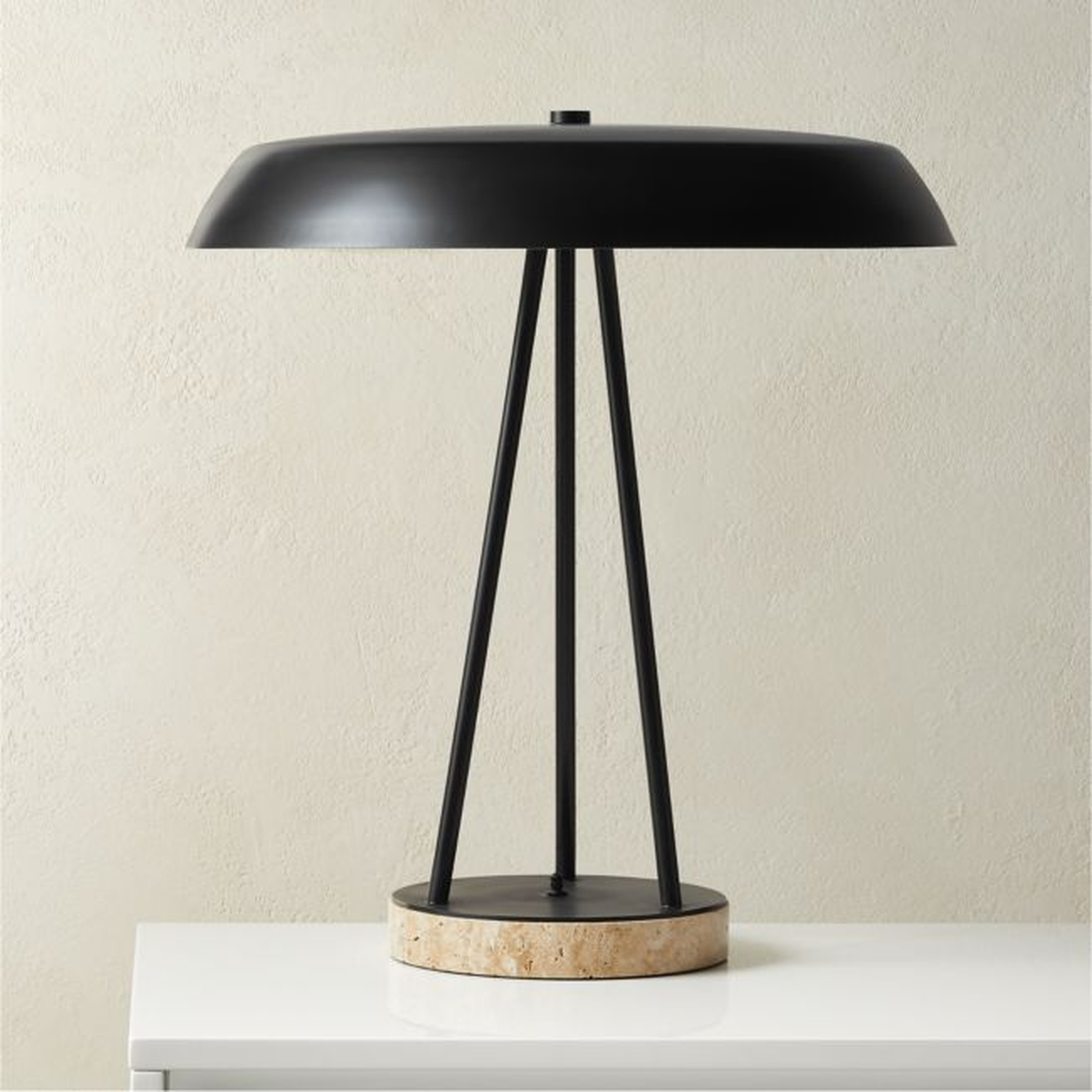 Exposior Travertine Table Lamp Model 2021 - CB2
