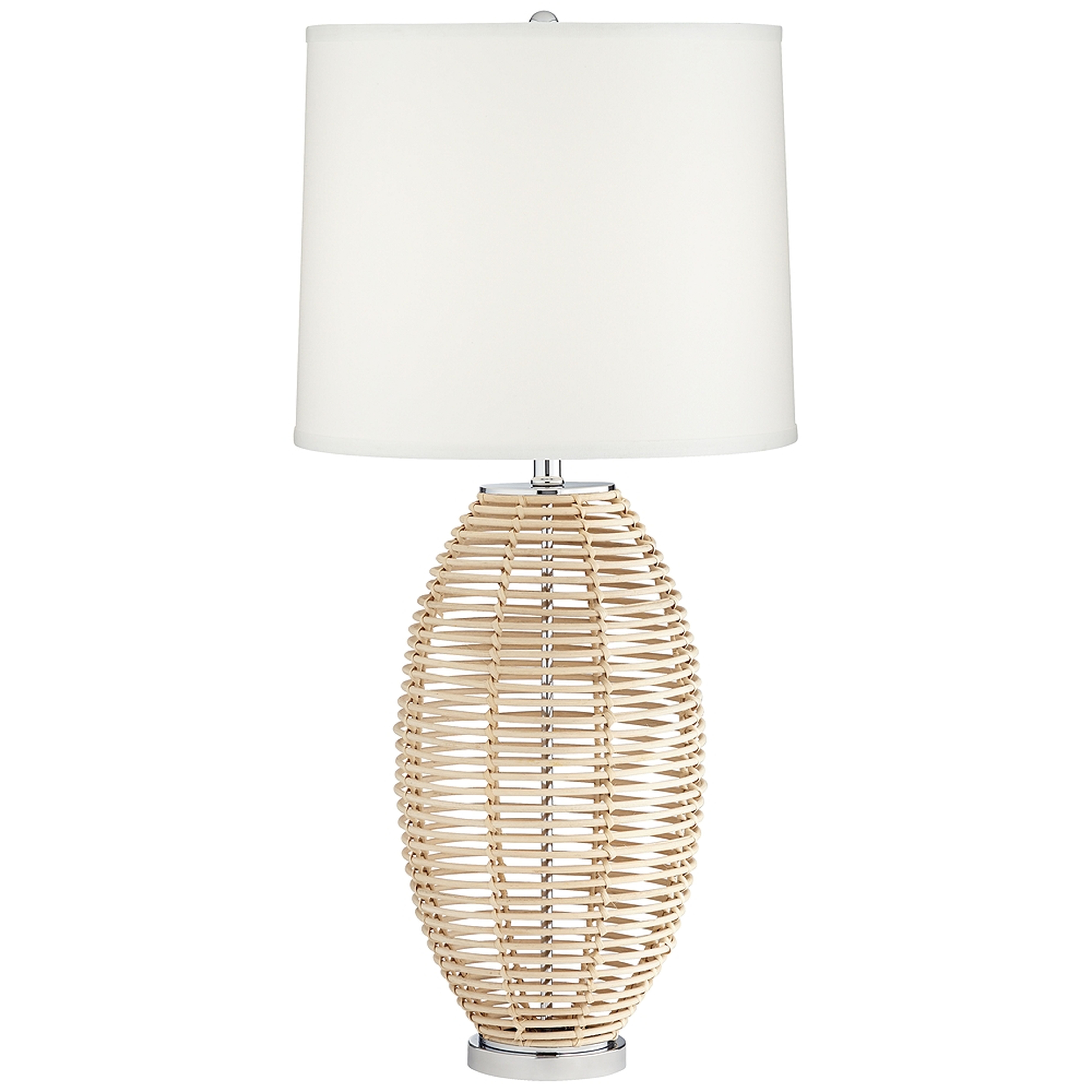 Knoll Natural Rattan Basket Table Lamp - Style # 77P00 - Lamps Plus