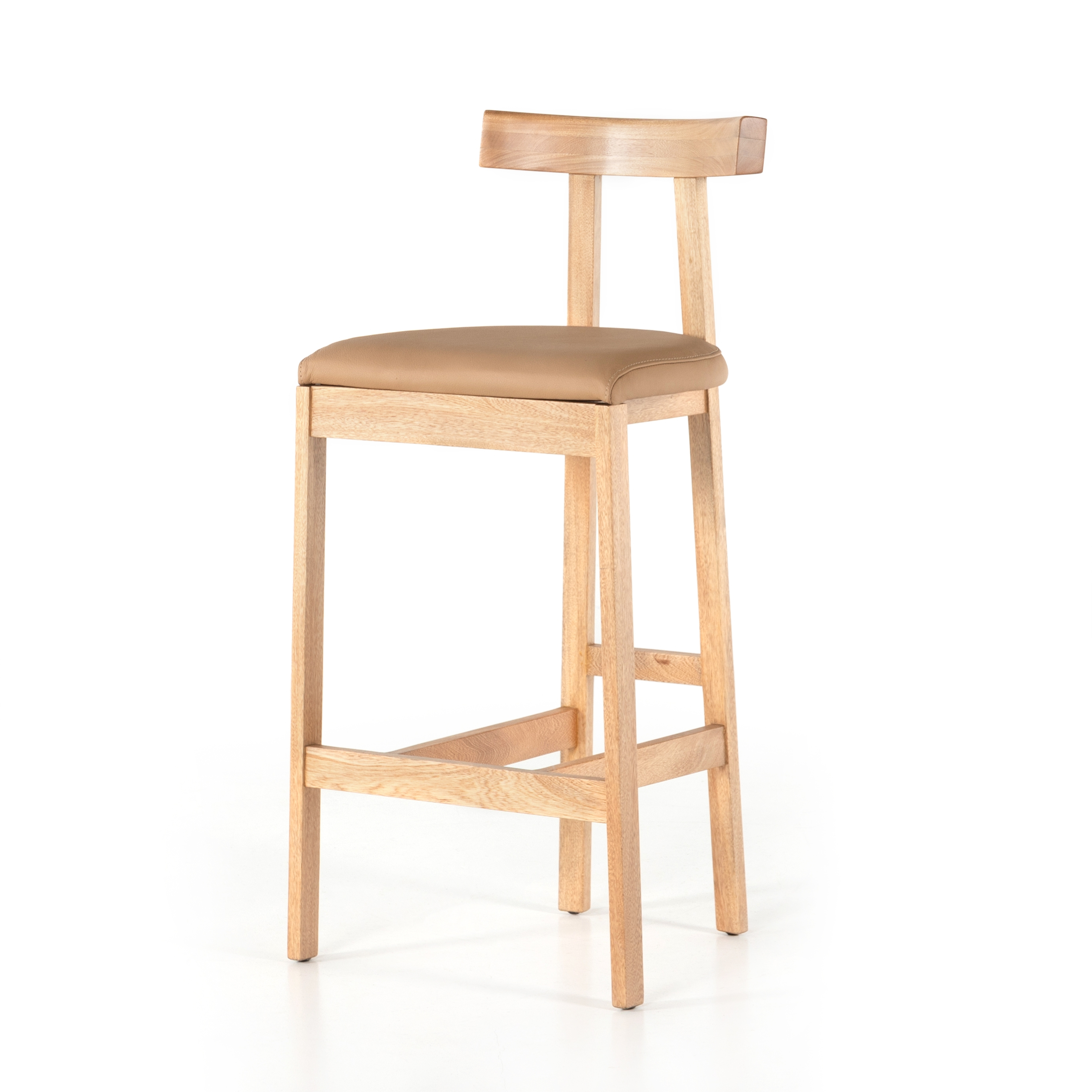 Tex Stool-Natural Rosa Morada-Bar - Four Hands