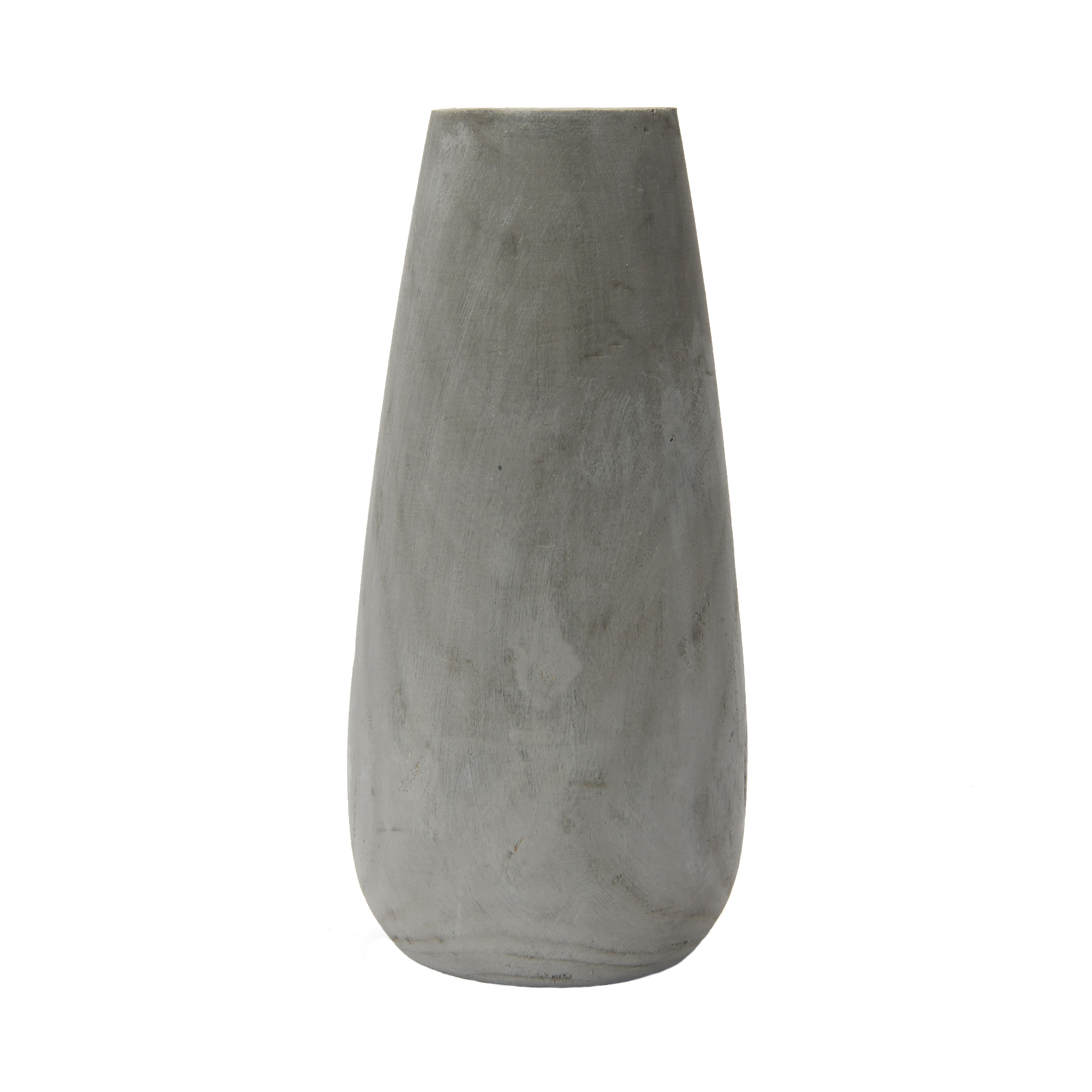 Paulownia Wood Grey Wash Vase - Creative Co-Op