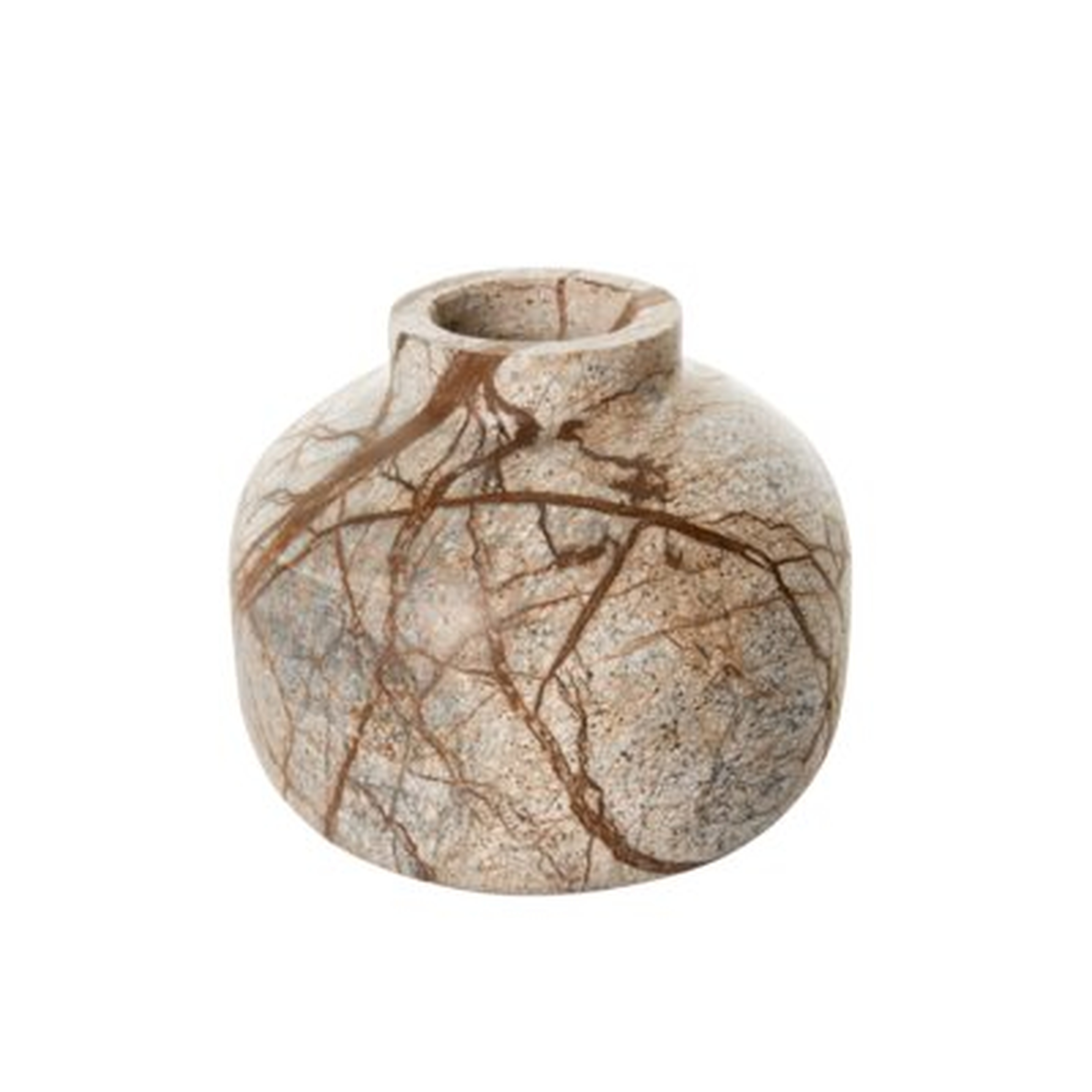 Fevzie Brown 4'' Stoneware Table Vase - Wayfair