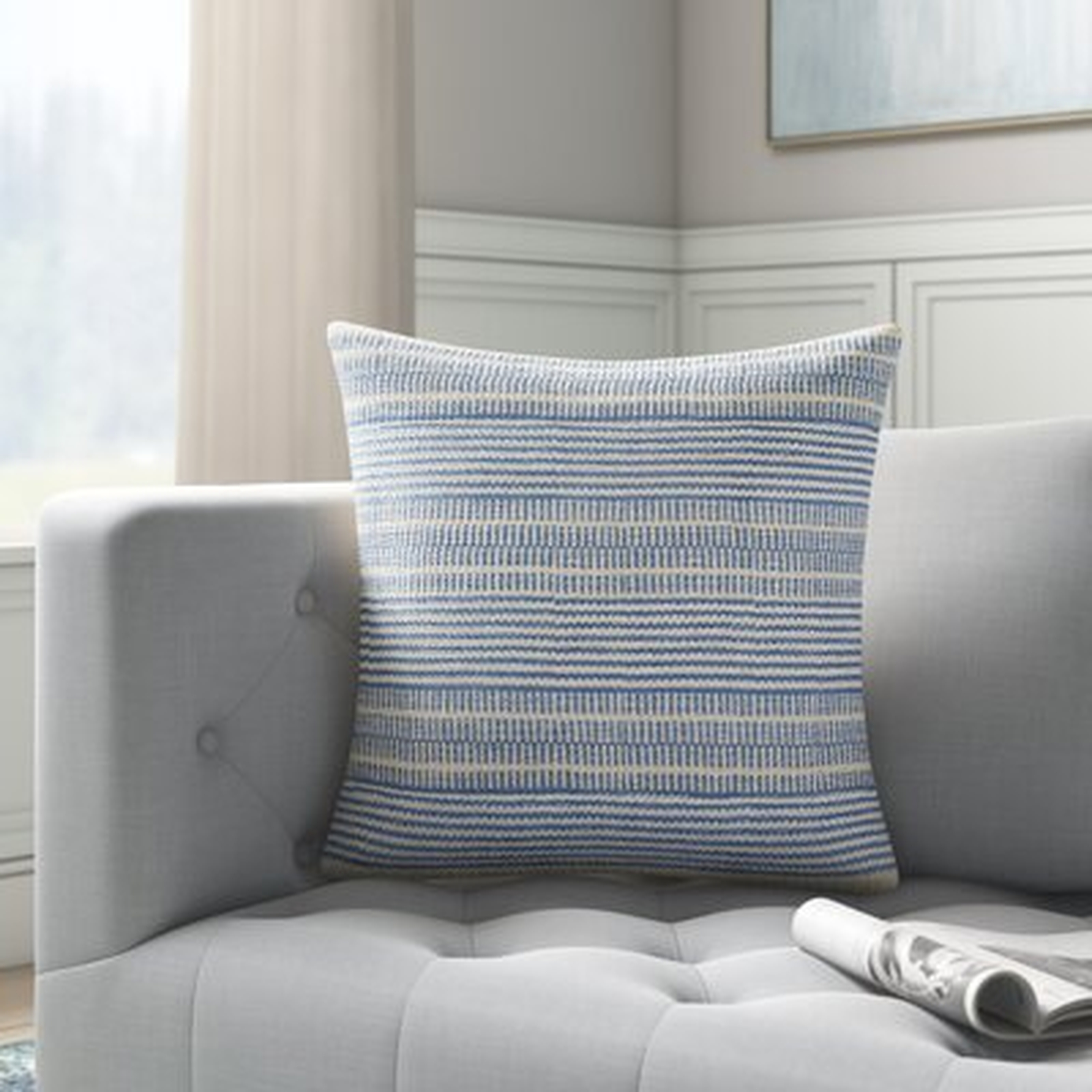 Lexi Cotton Throw Pillow Cover & Insert - Birch Lane
