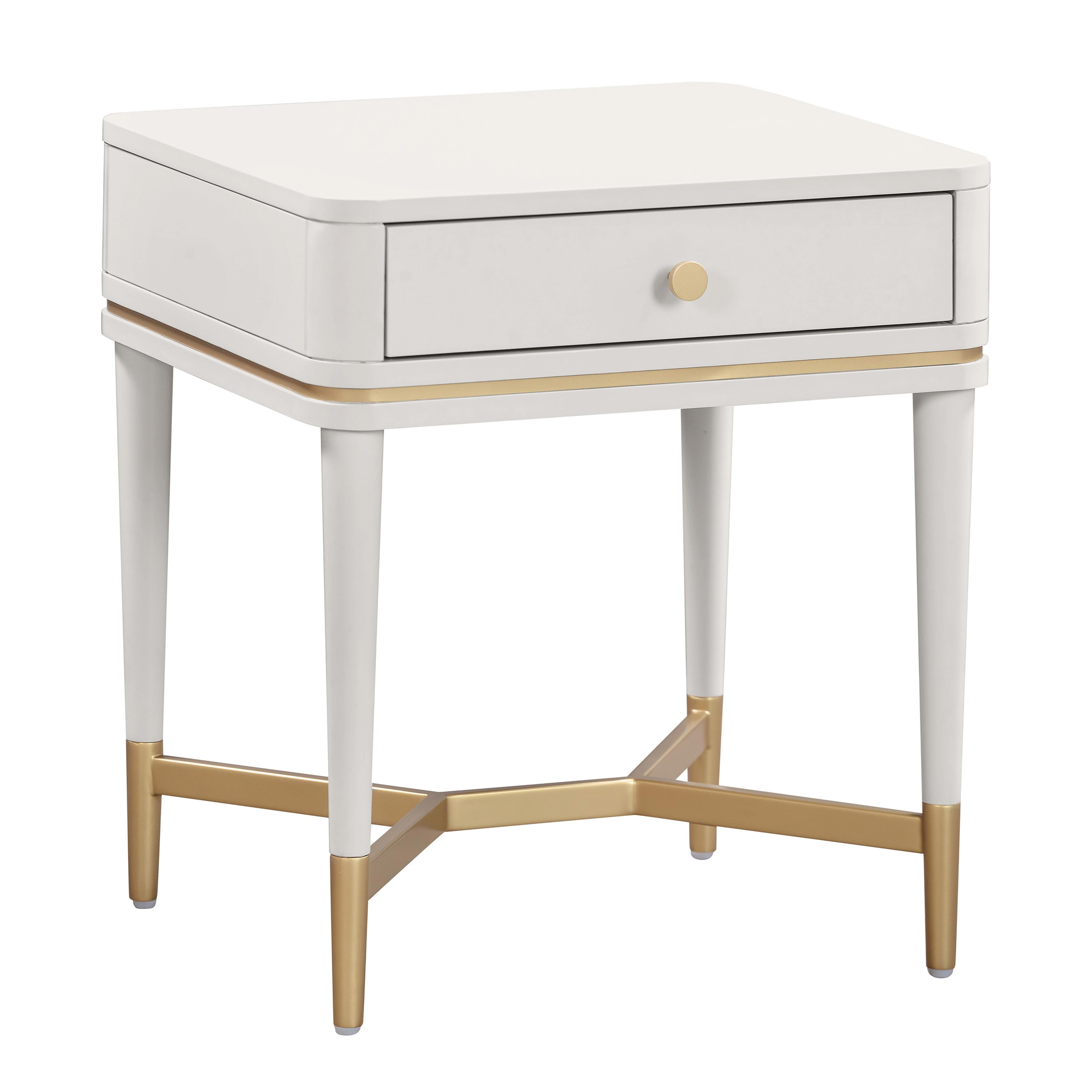 Julieta Cream Nightstand - TOV FURNITURE
