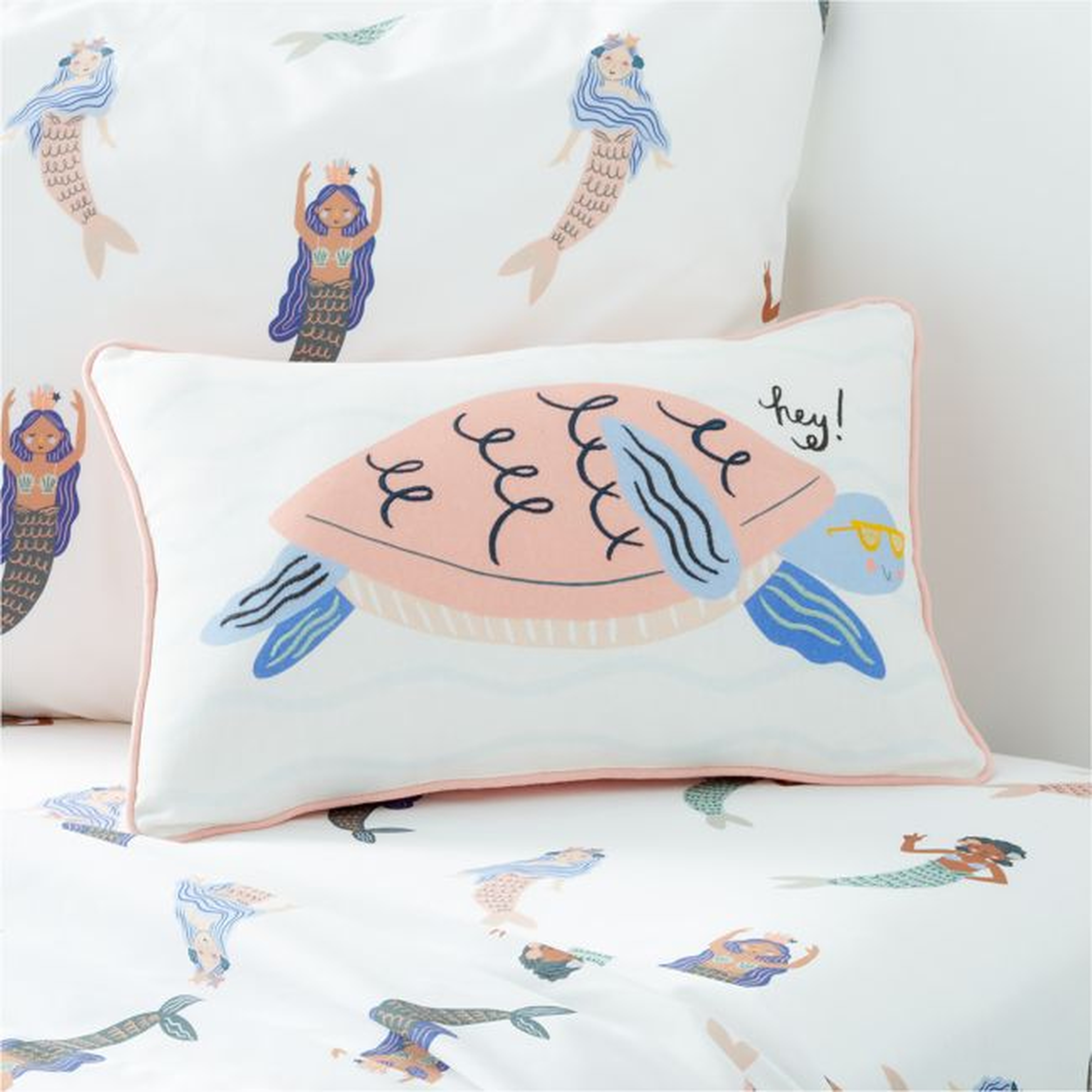 Kaia Turtle Kids Throw Pillow - Crate & Kids