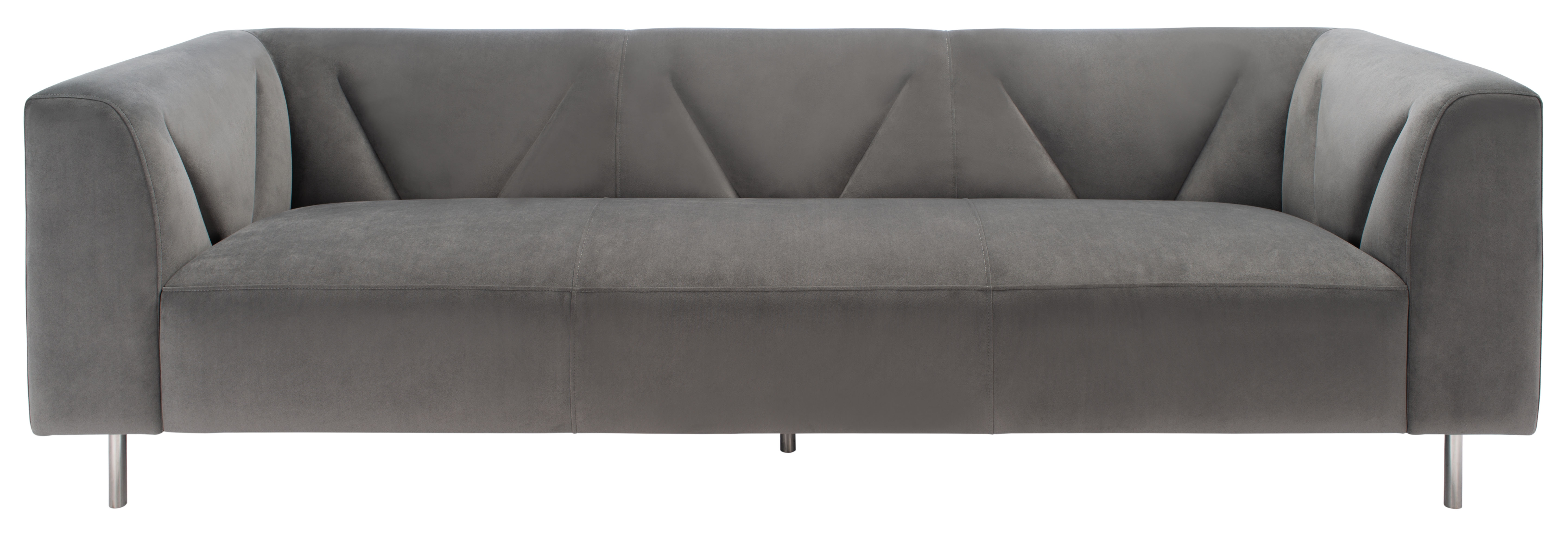 Starfire Velvet Sofa - Grey/Silver - Arlo Home - Safavieh