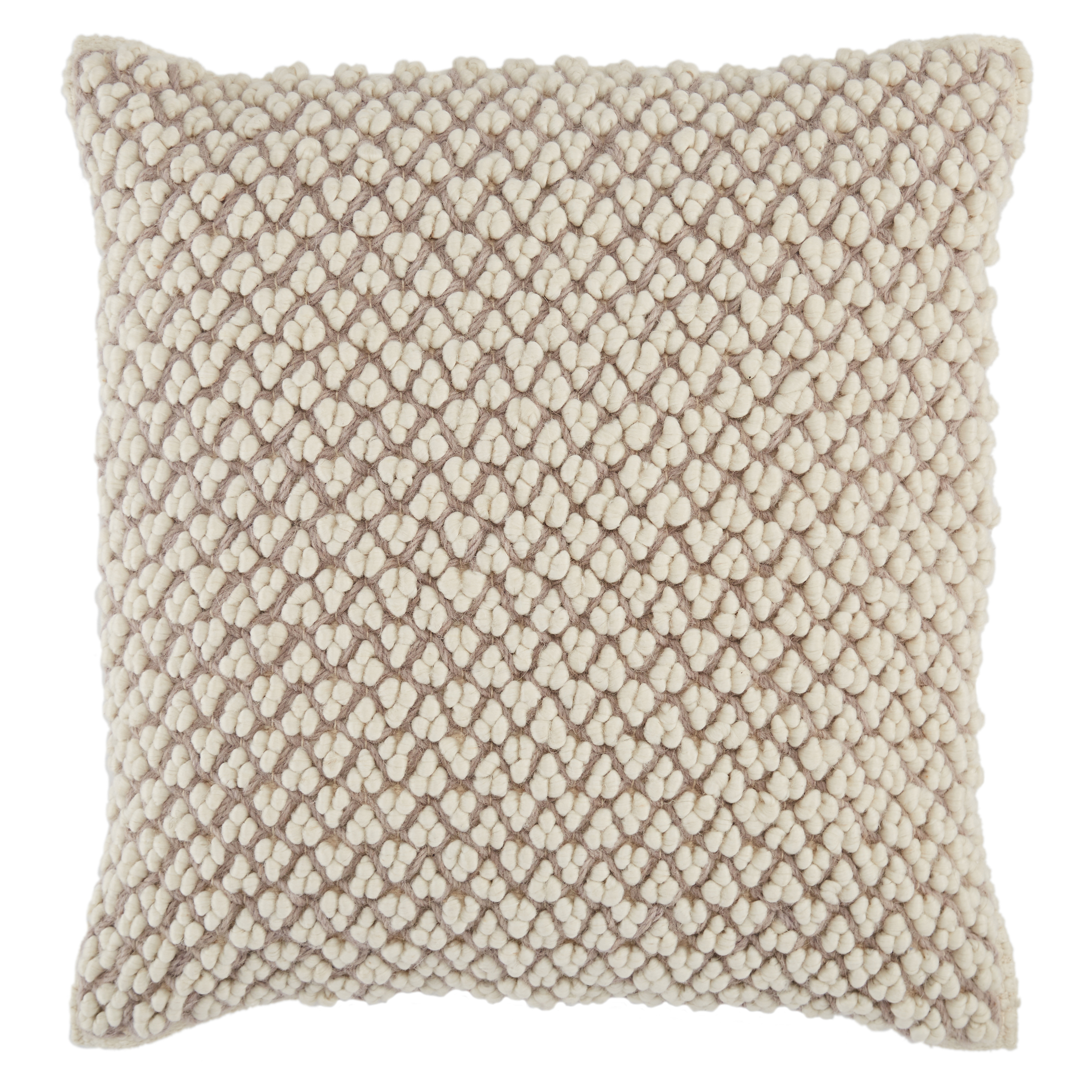 Design (US) Light Taupe 22"X22" Pillow - Collective Weavers