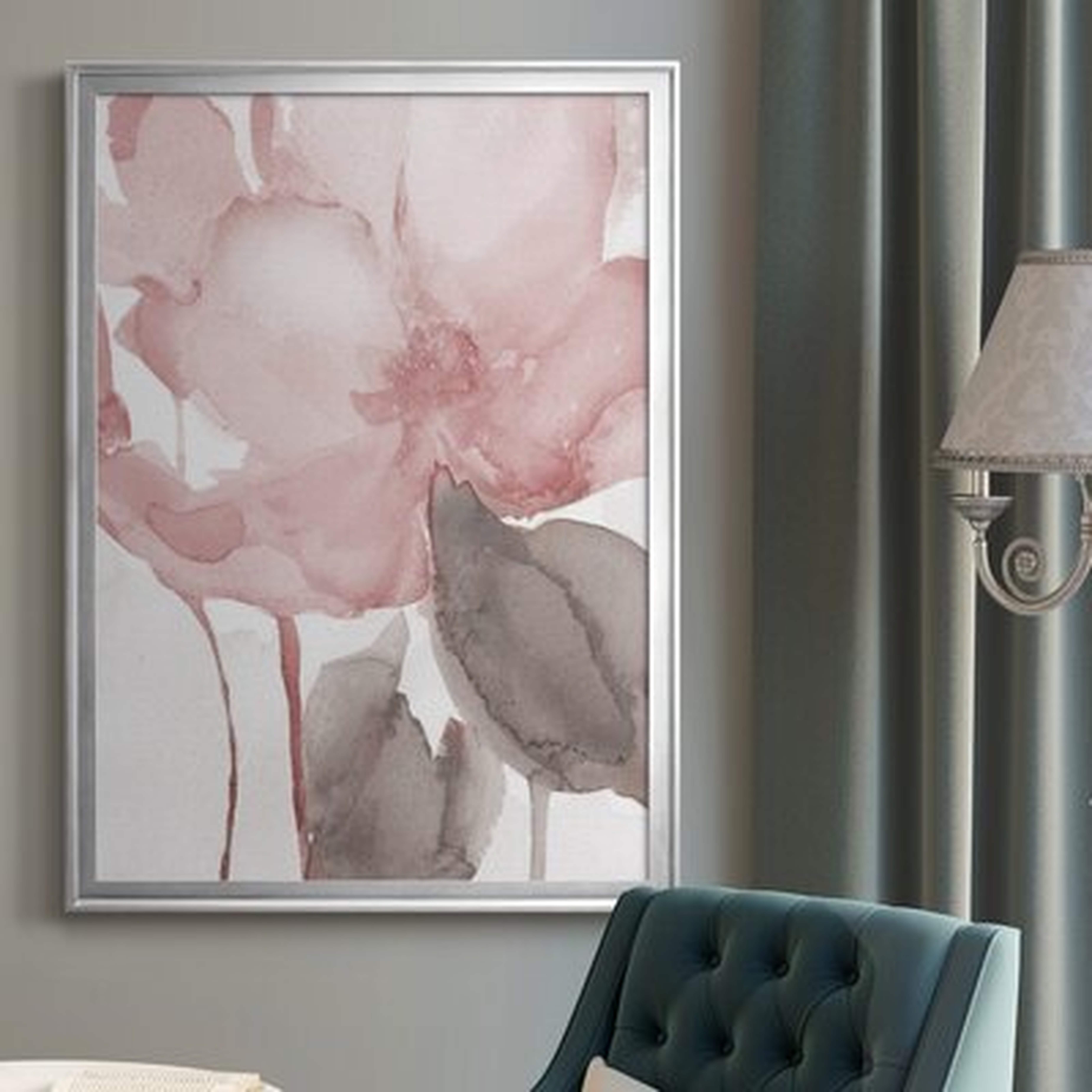 Blush Bloom II - Picture Frame Painting on Canvas - Wayfair