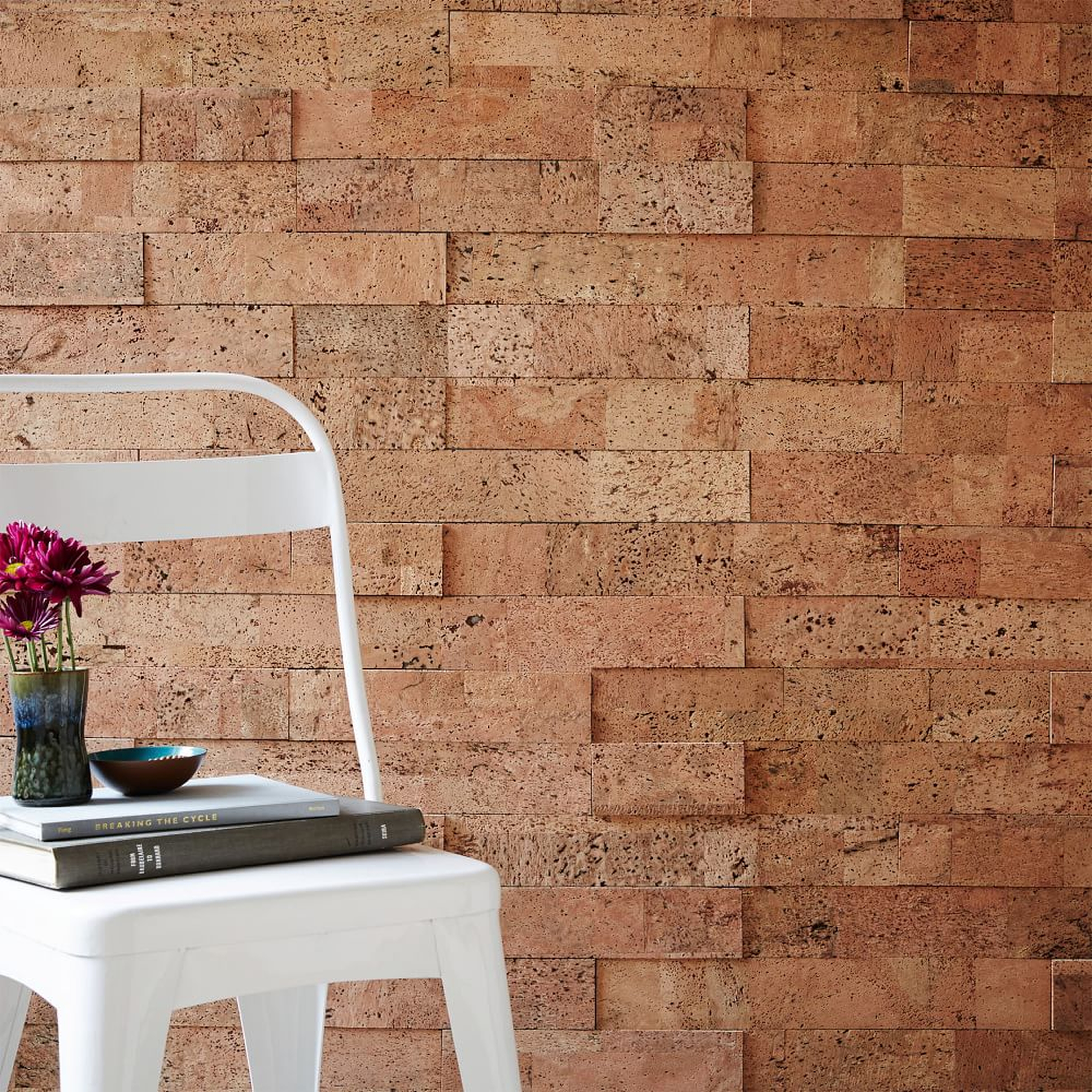 Muratto Cork Wall Covering, 20' sq., Natural - West Elm
