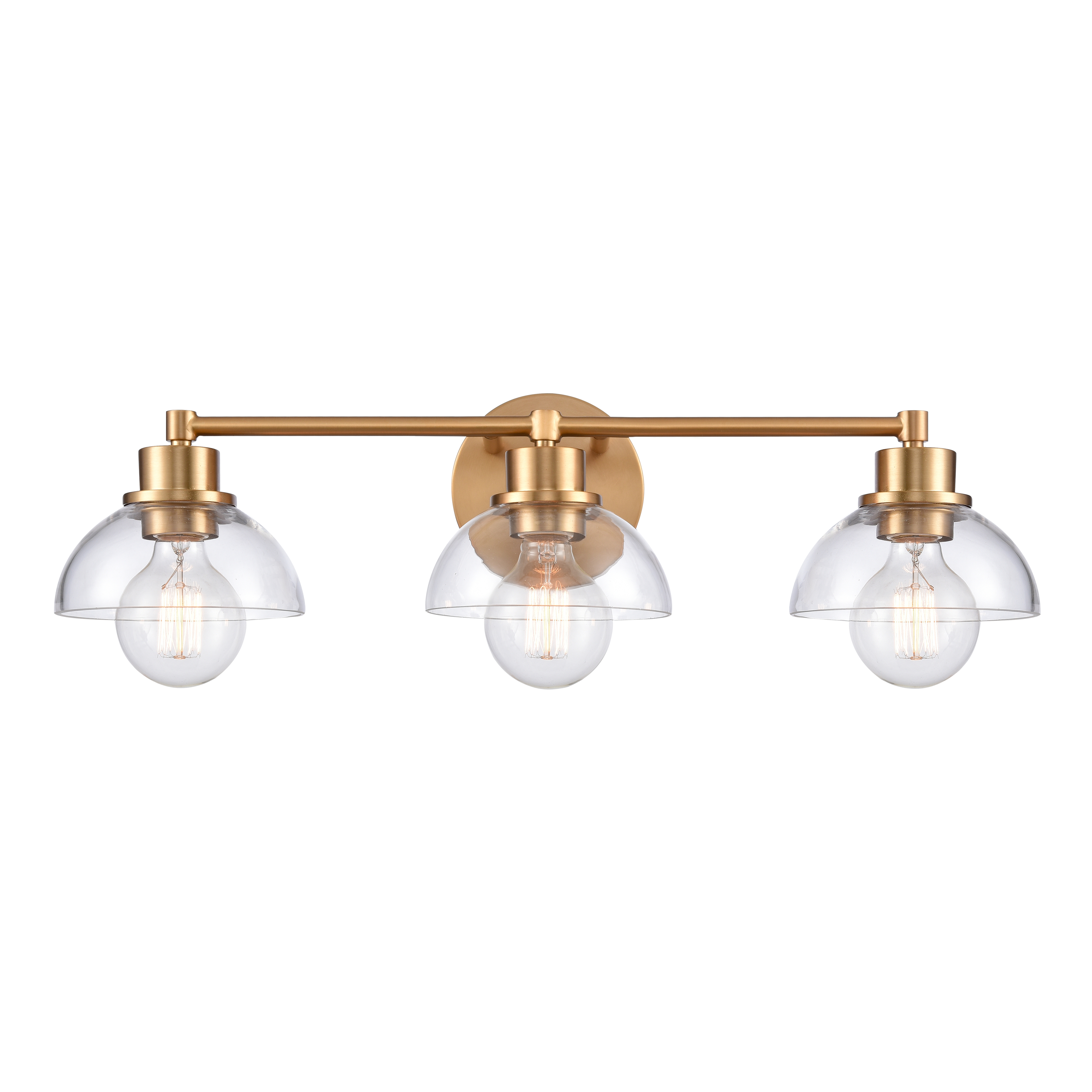 Julian 24'' Wide 3-Light Vanity Light - Brushed Gold - Elk Home
