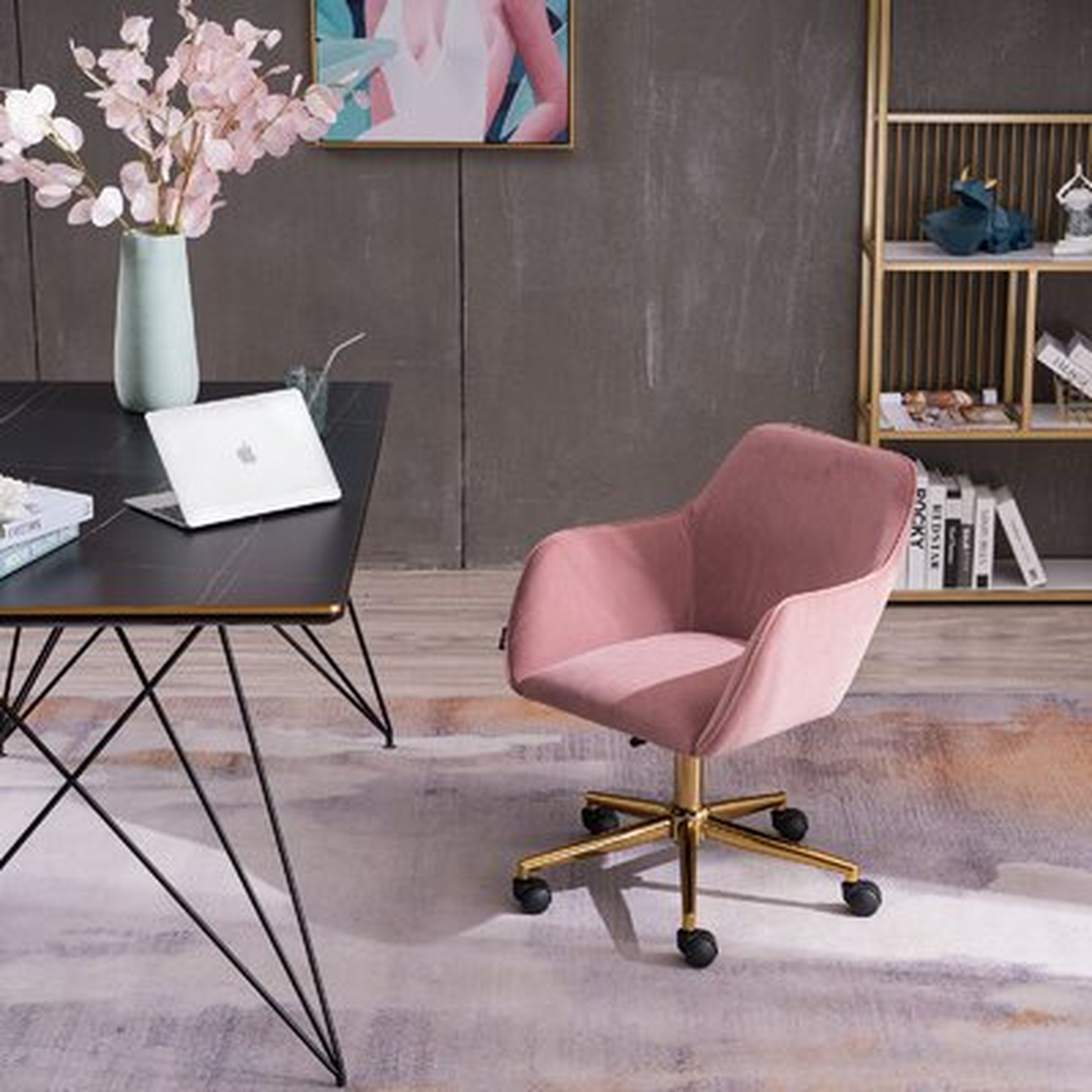 Starboard Home Office Velvet Task Chair - Wayfair