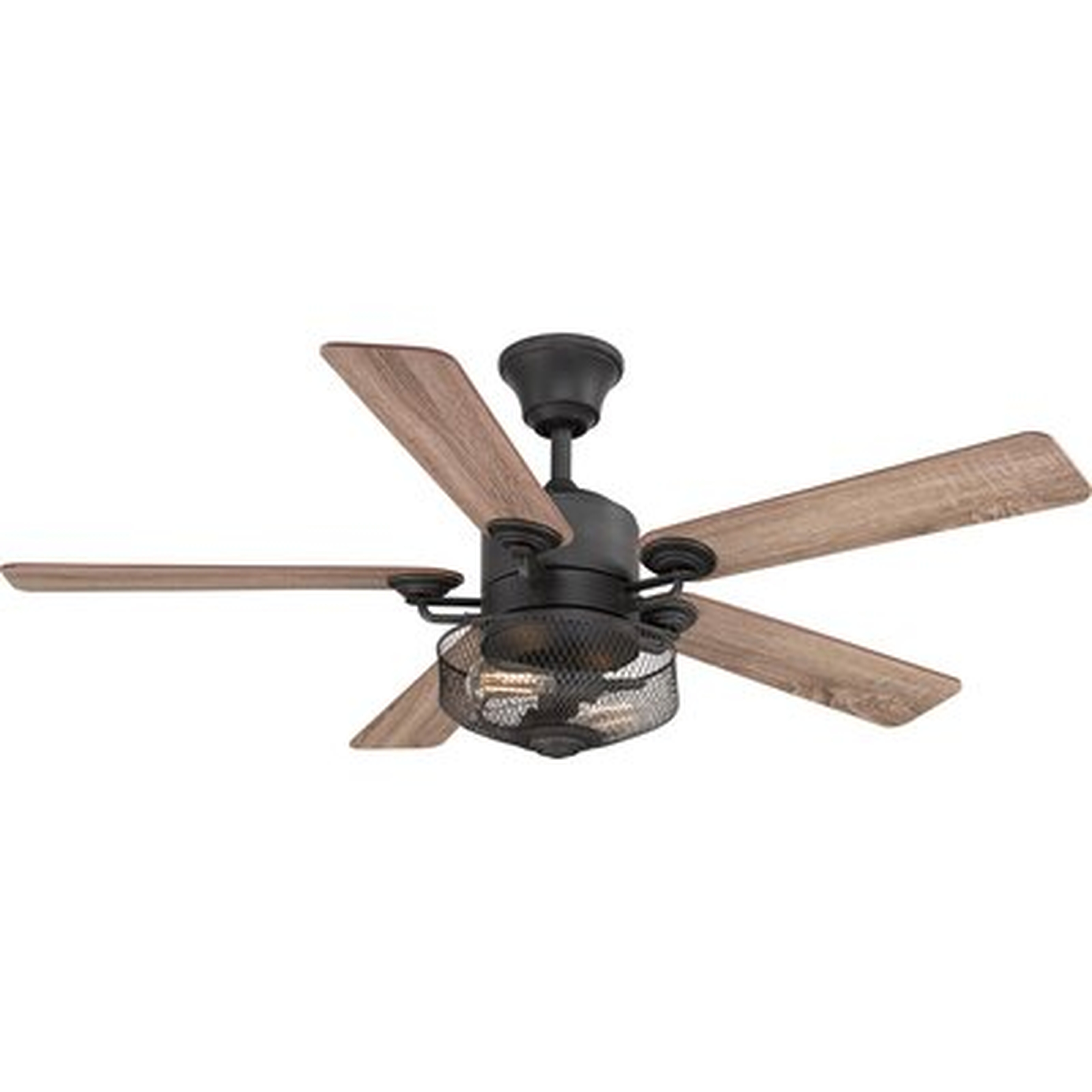 54" Clauson 5 - Blade Standard Ceiling Fan with Remote Control and Light Kit Included - Birch Lane
