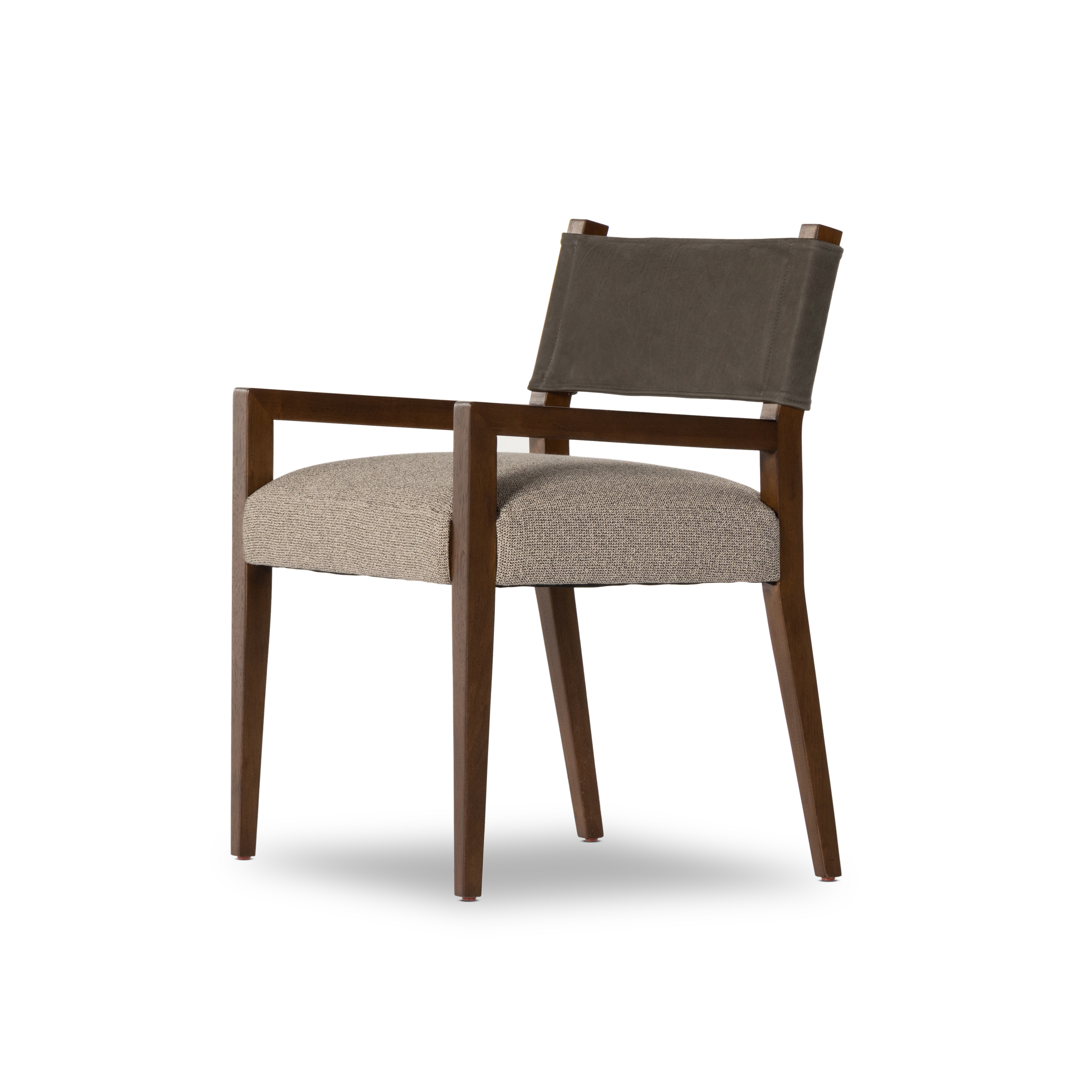 Ferris Dining Armchair-Nubuck Charcoal - Four Hands