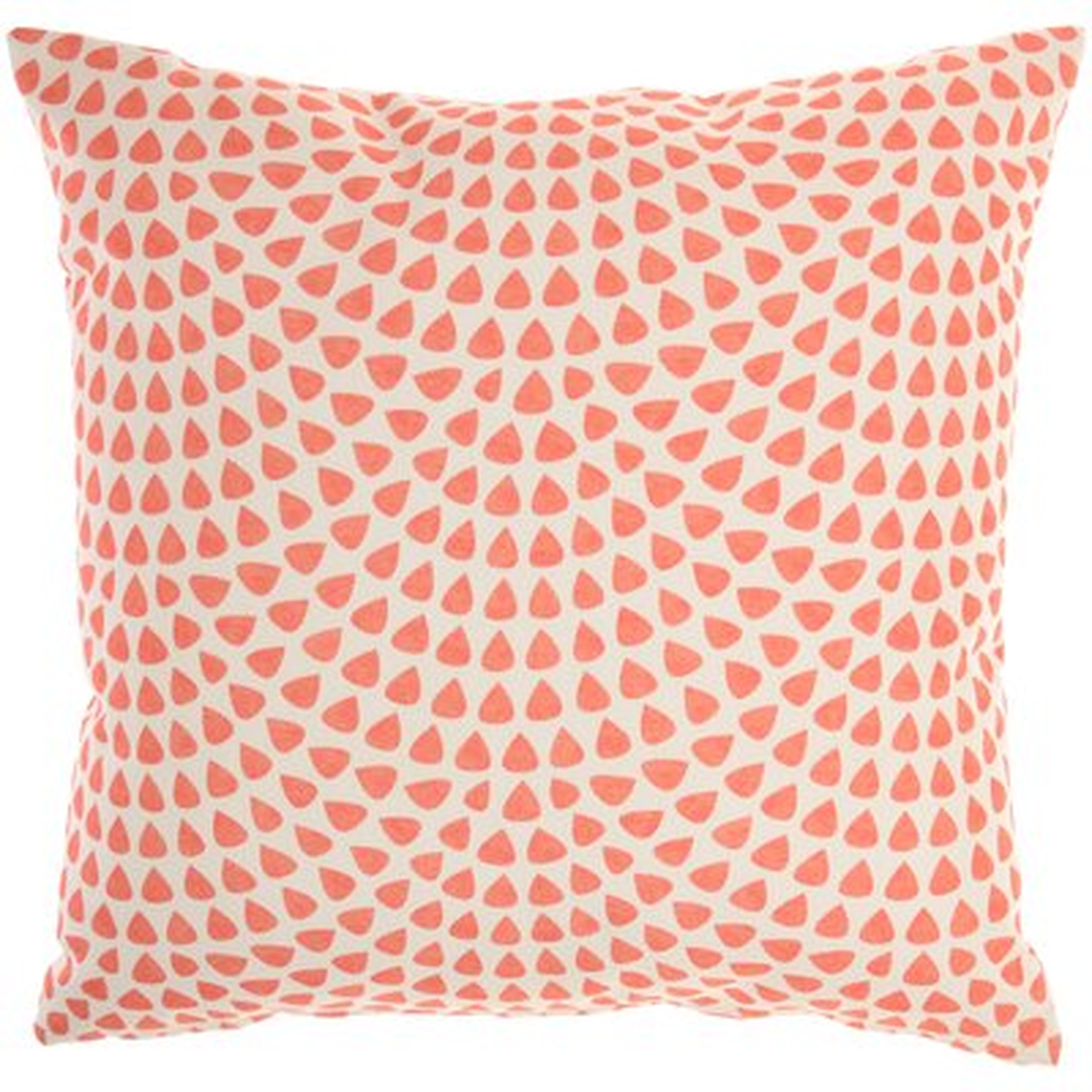 Outdoor Pillow Coastal, Nautical & Beach Nautical Revers Coral/Dots Throw Pillow - Wayfair