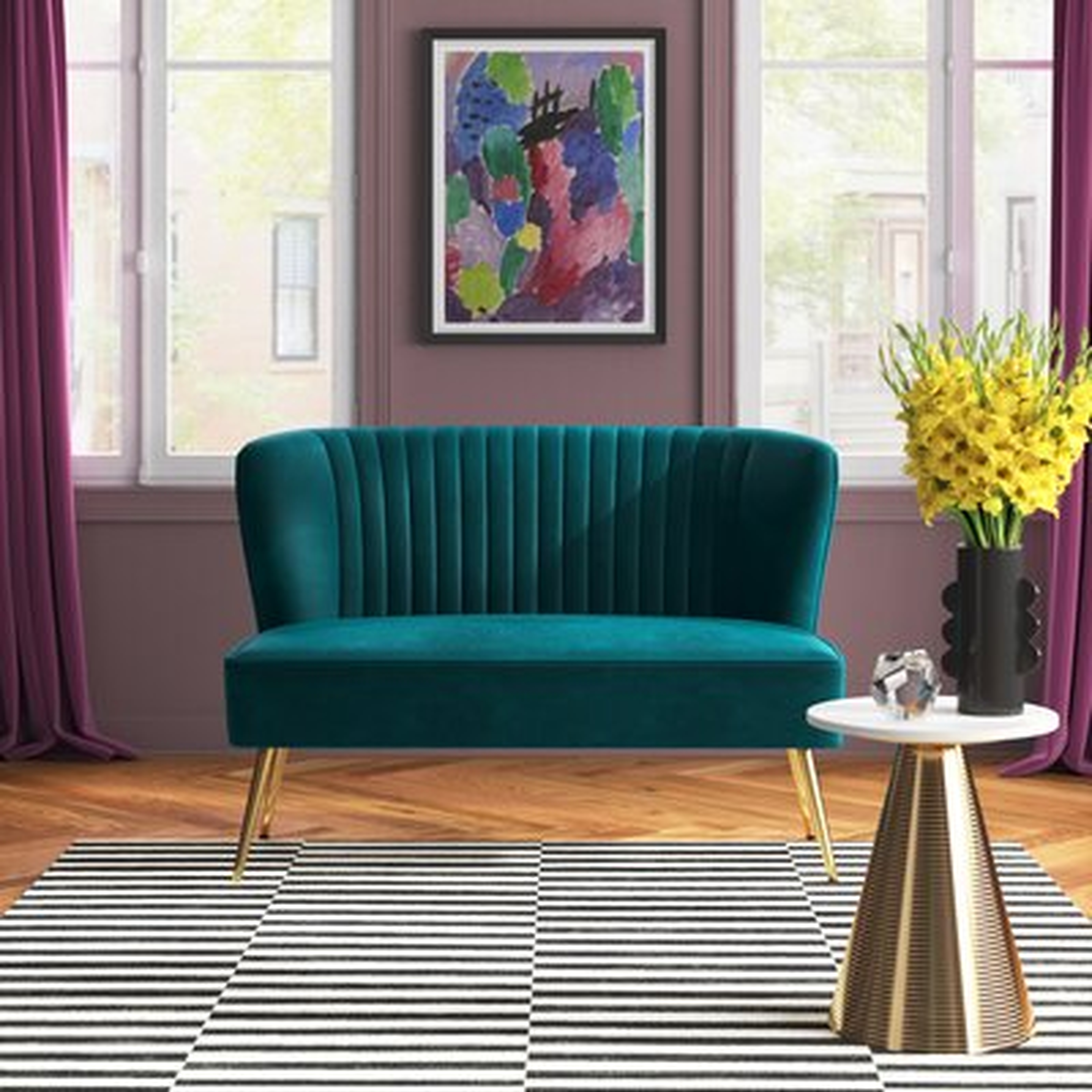 Euclid 47'' Upholstered Loveseat - Wayfair