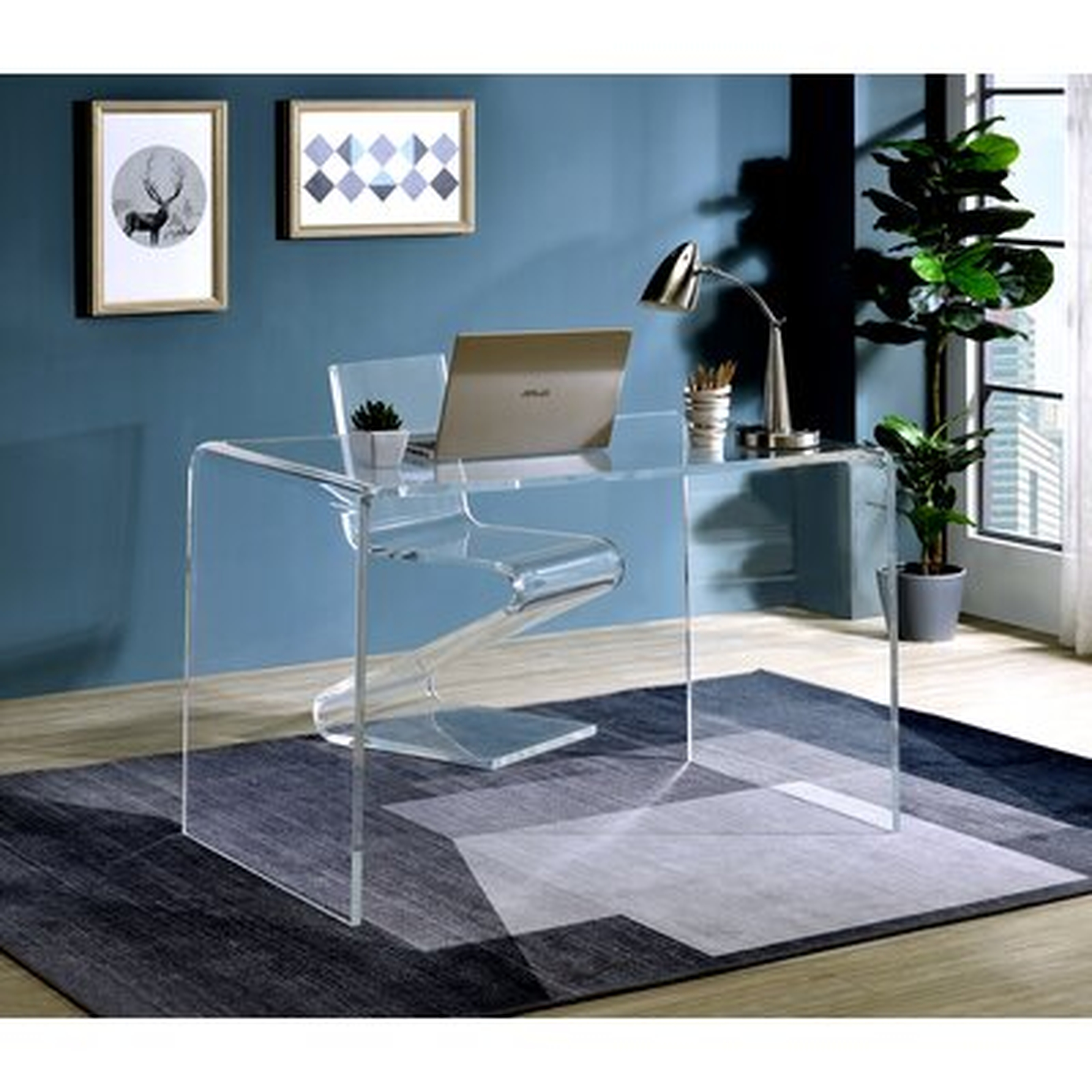 Acrylic Office Desk - Wayfair