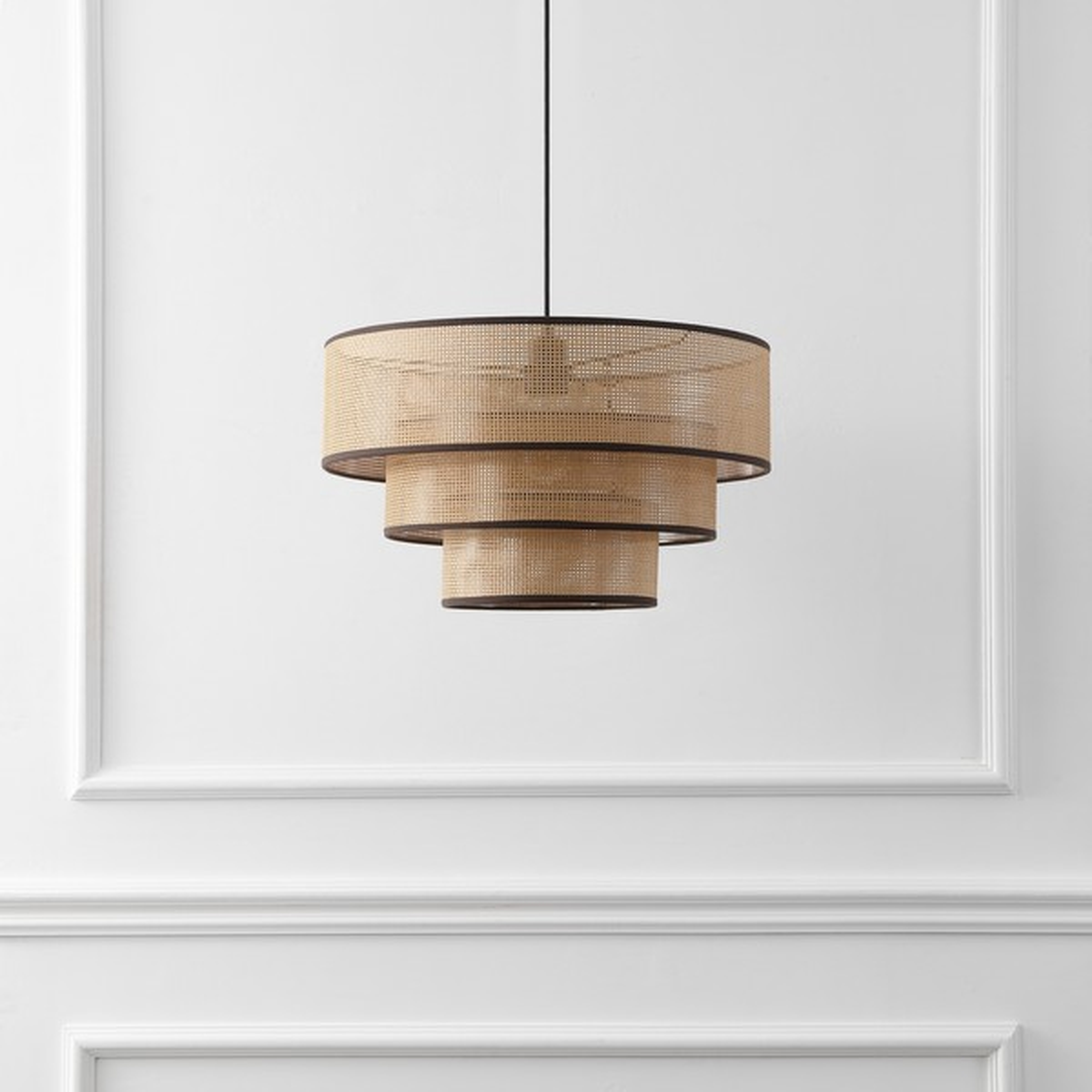 Malya 20 Inch Pendant - Brown/Natural - Safavieh