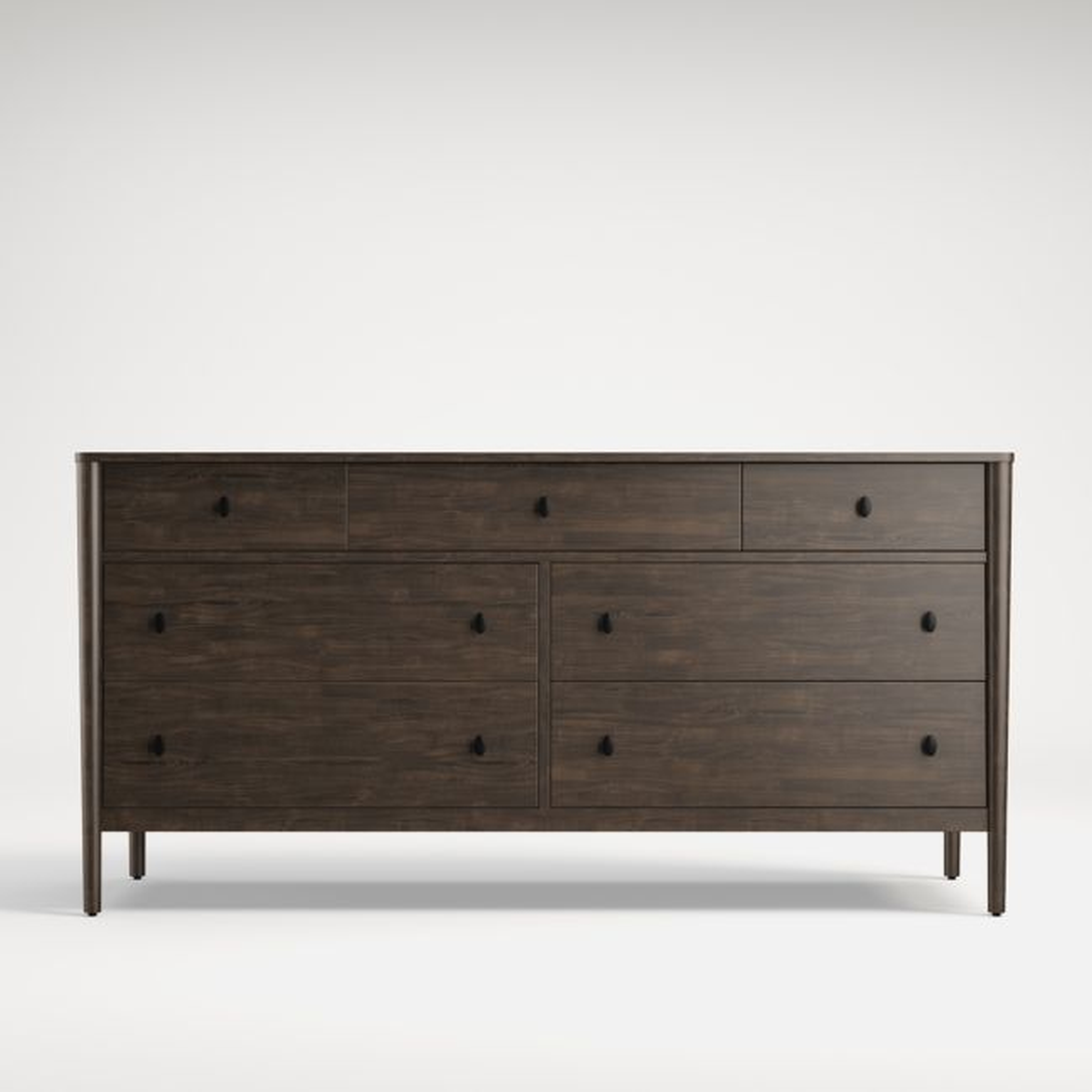 Gia Charcoal Cherry 7-Drawer Dresser - Crate and Barrel