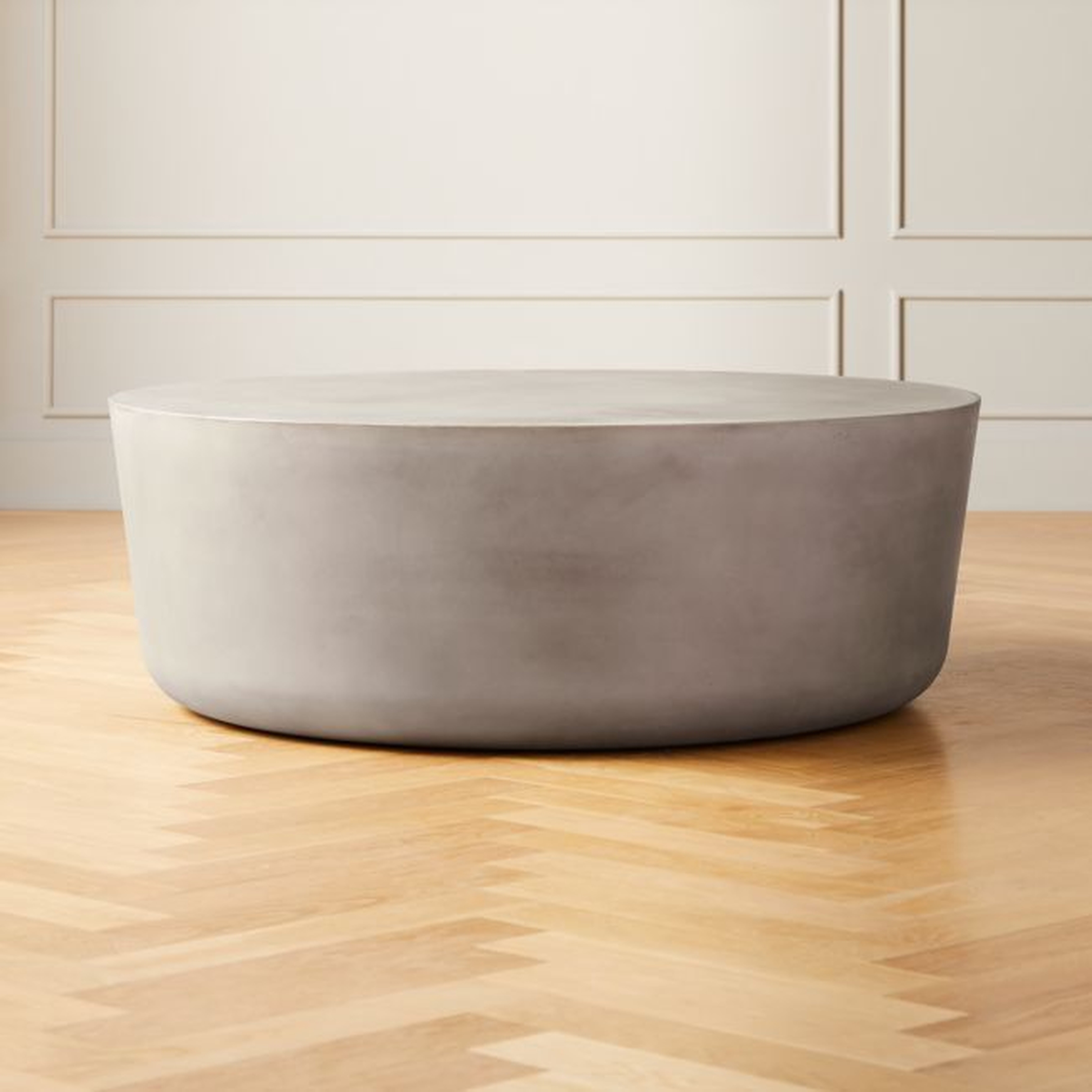 Cap Grey Large Cement Coffee Table - CB2