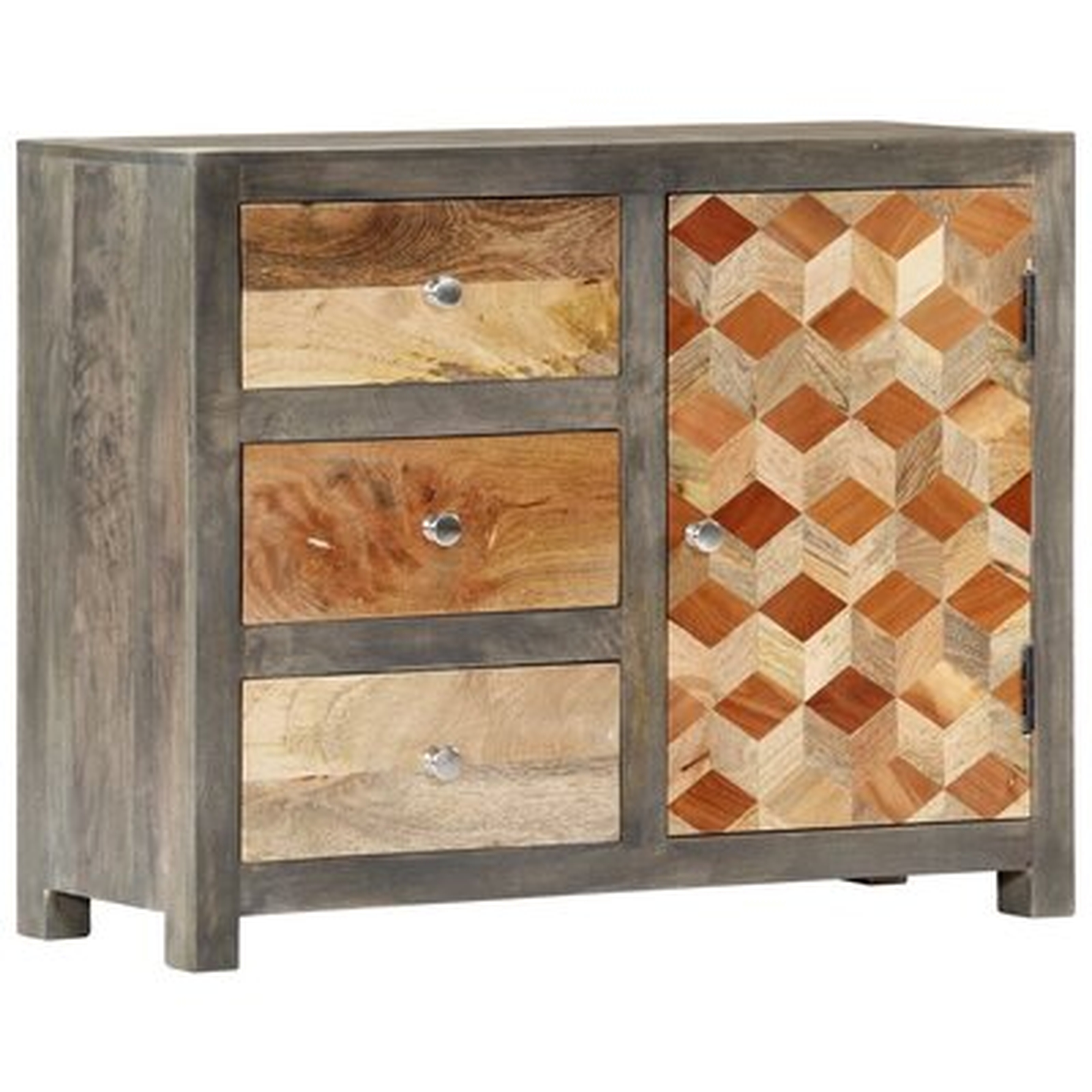 Lilian 29.5'' Wide 3 Drawer Mango Wood Sideboard - Wayfair