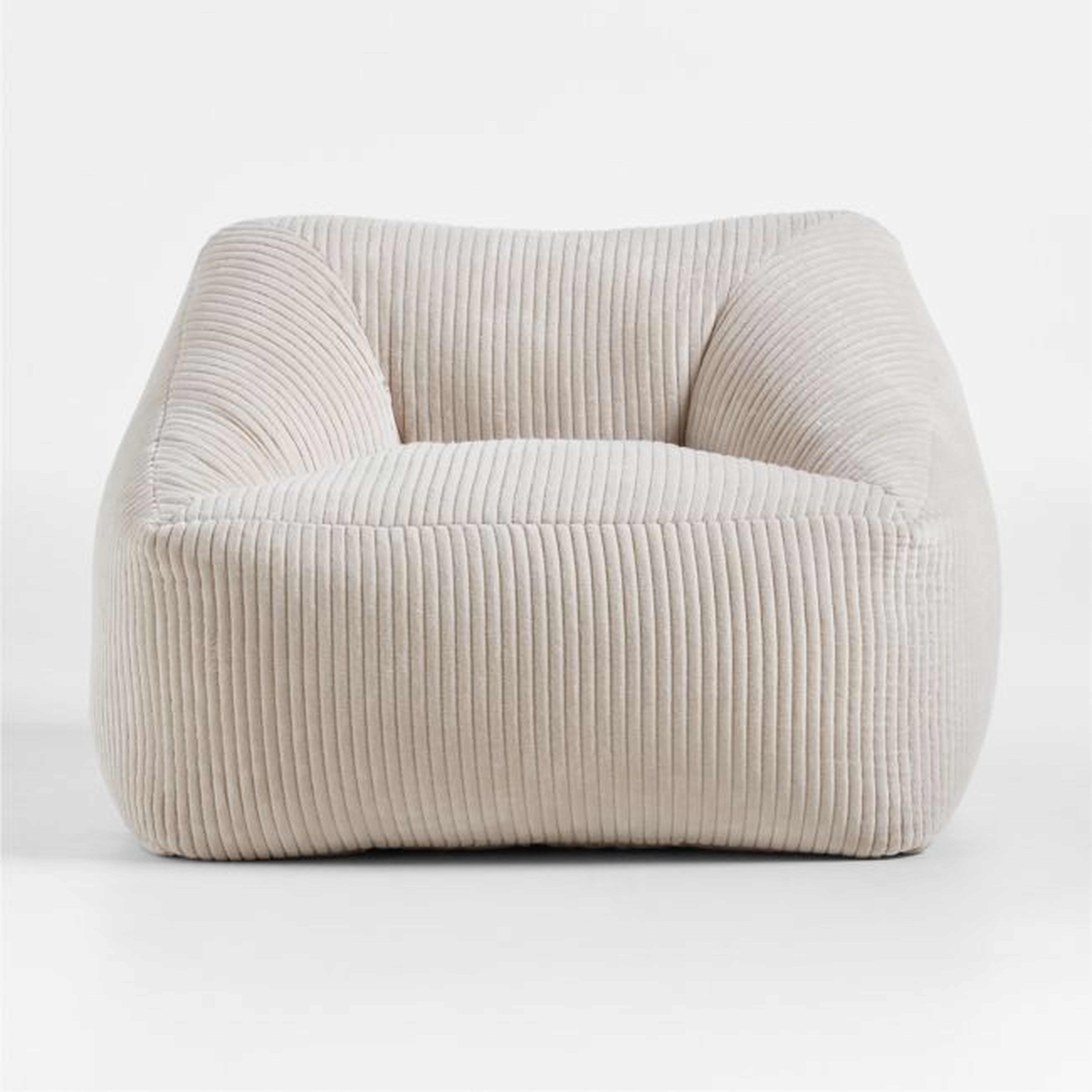 Stone Tan Velvet Corduroy Kids Lounge Chair - Crate & Kids