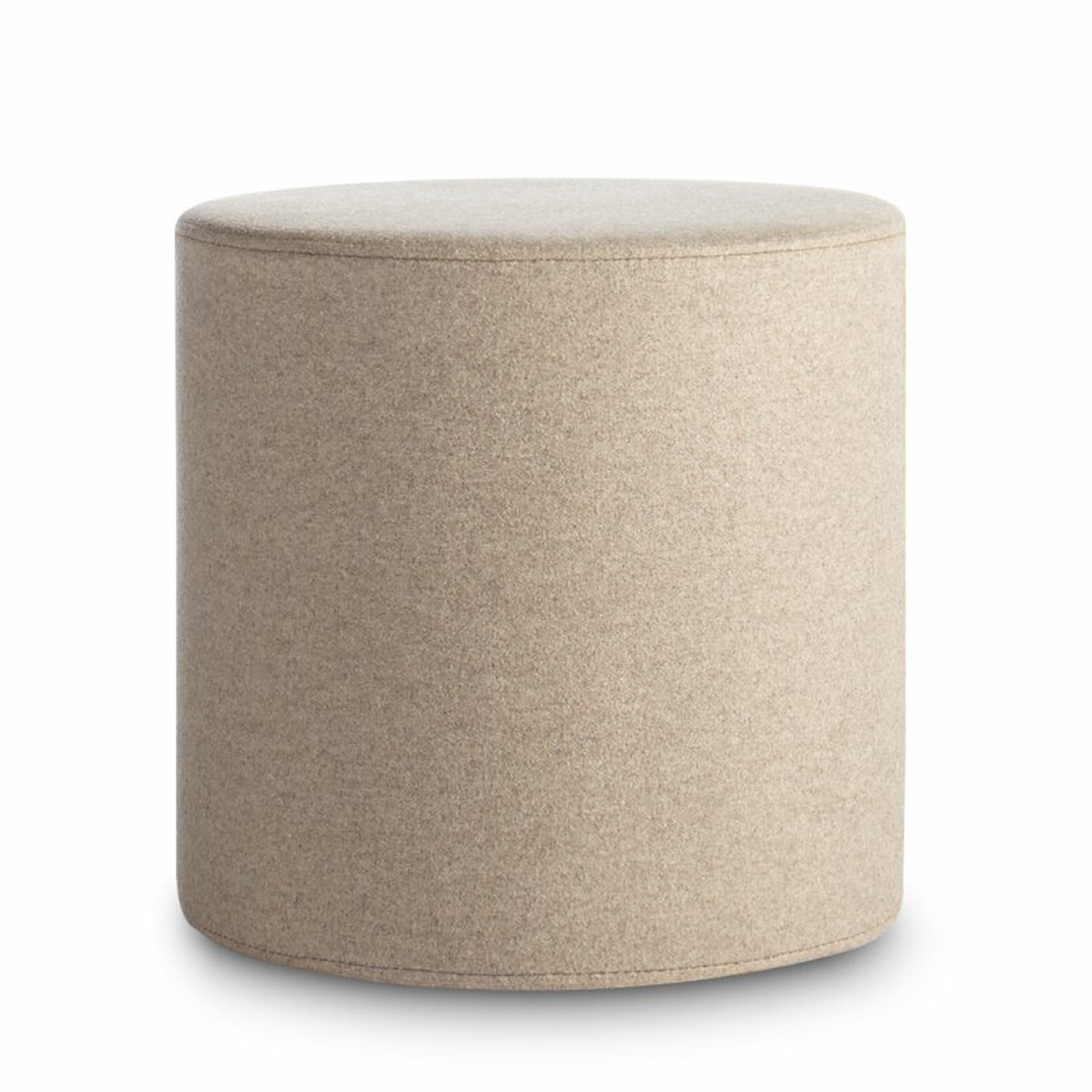 Blu Dot Bumper 17" Round Pouf Ottoman Fabric: Thurmond Wheat - Perigold