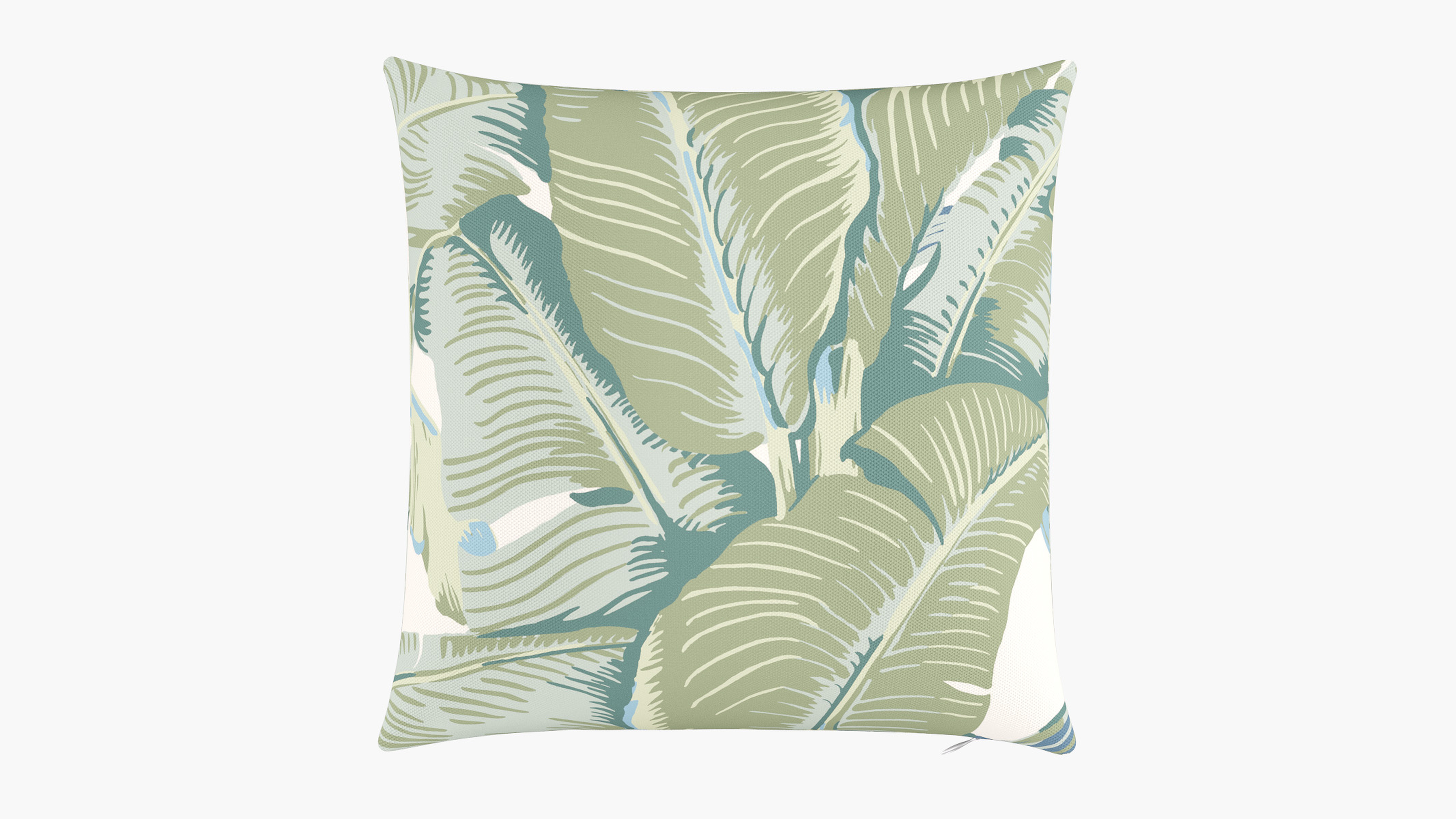 Outdoor 20" Throw Pillow, Pistachio Martinique®, 20" x 20" - The Inside