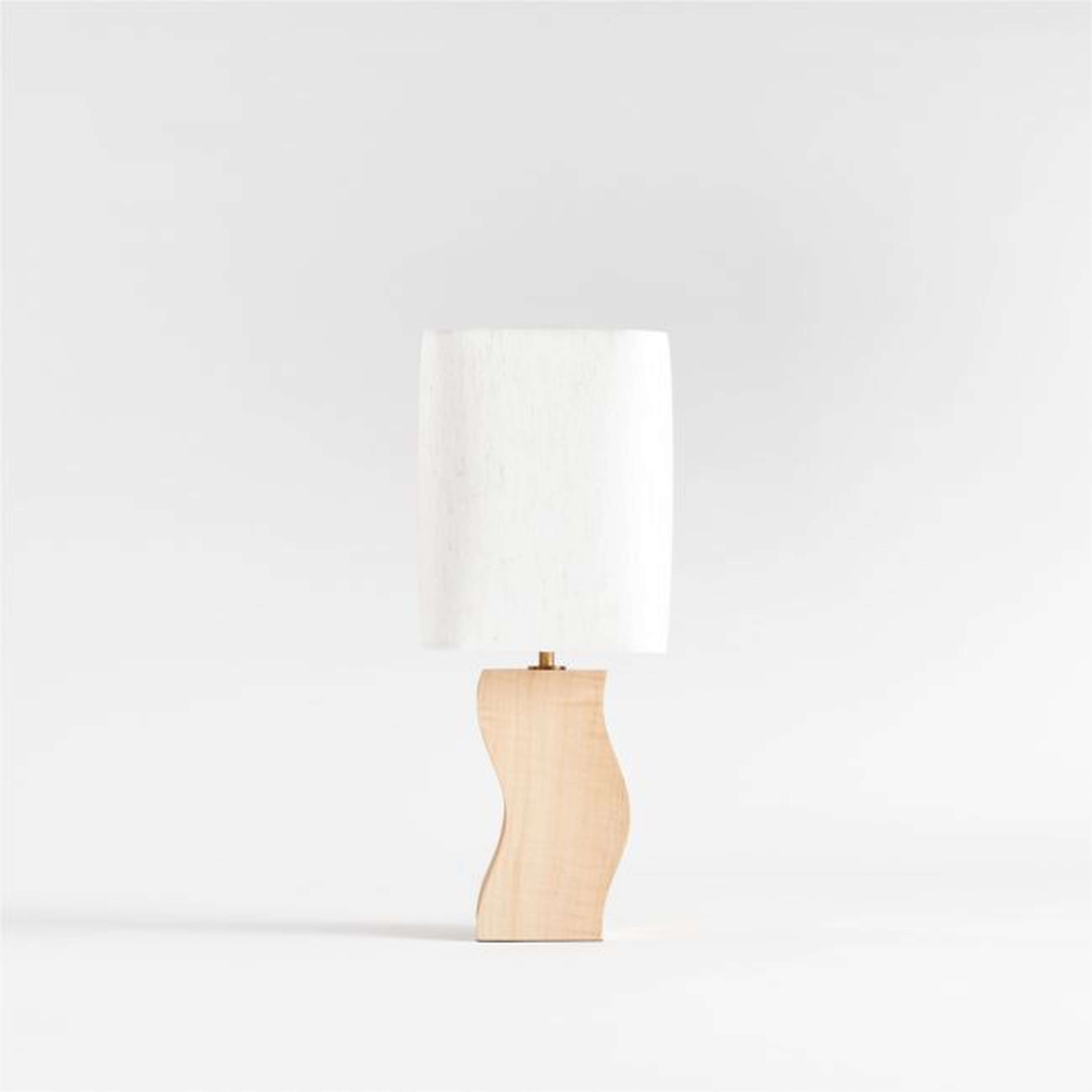 Onada Mini Curved Wood Table Lamp - Crate and Barrel