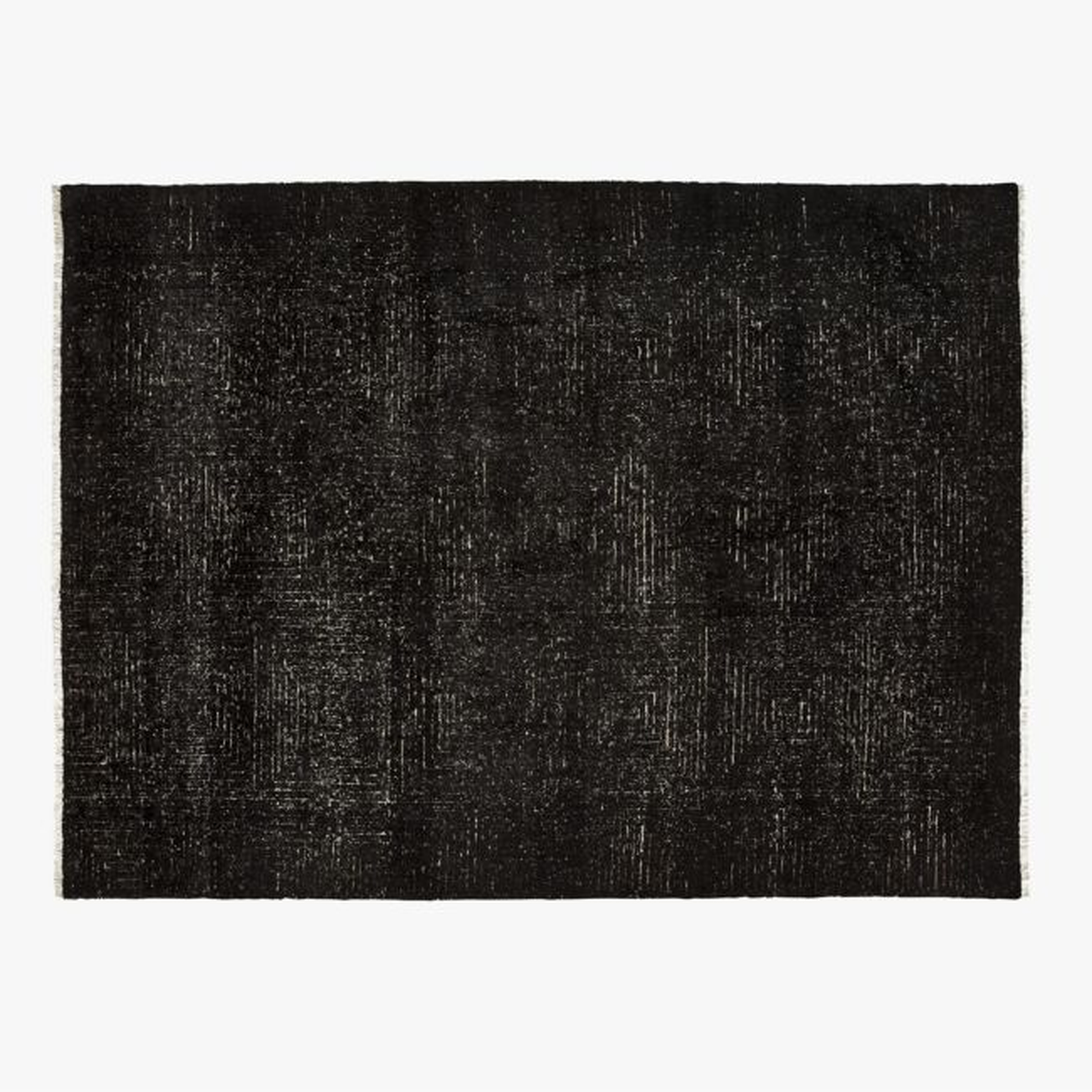 Keen Hand-Knotted Viscose Black Area Rug 9'x12' - CB2