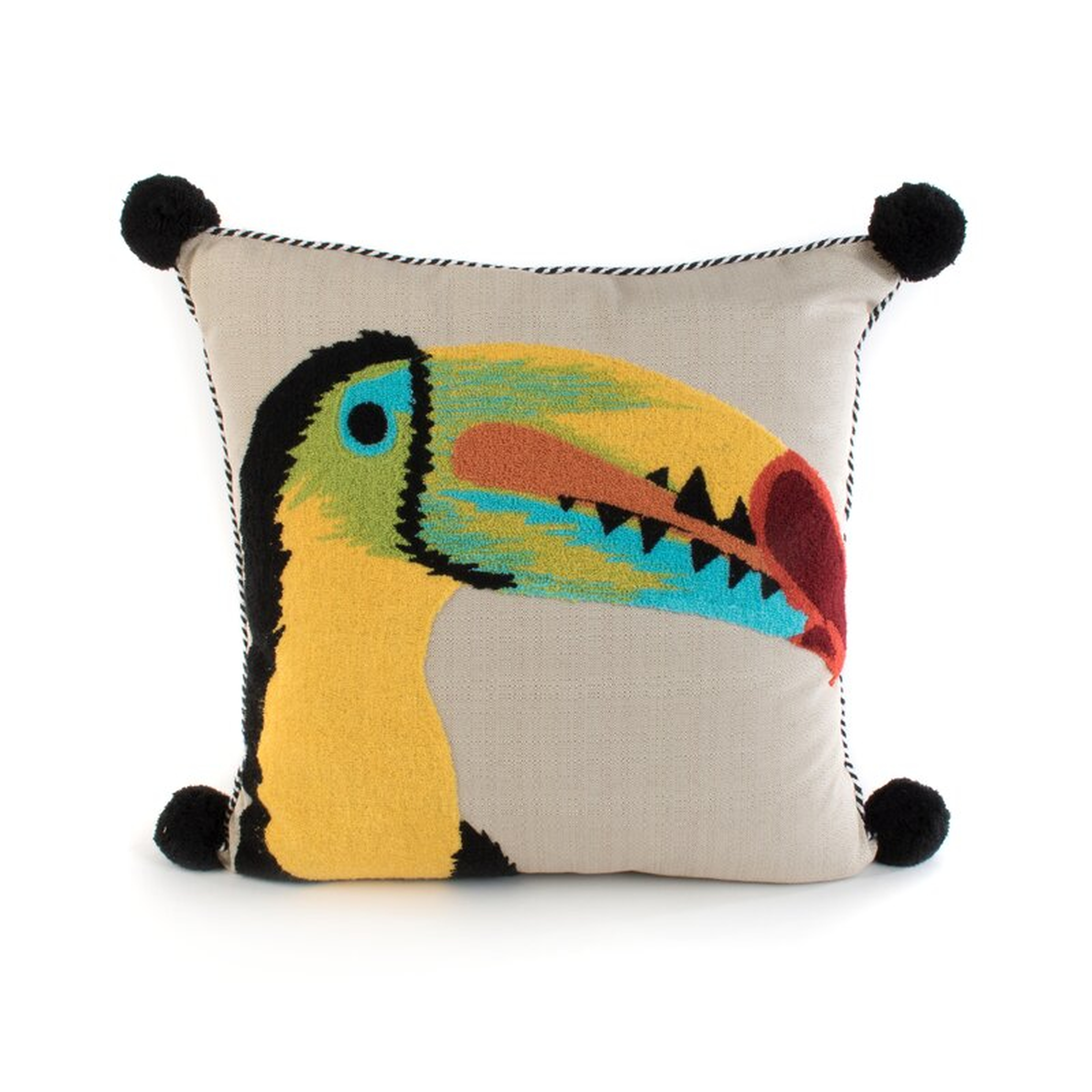 Mackenzie-Childs Toucan Outdoor Accent Pillow - Perigold