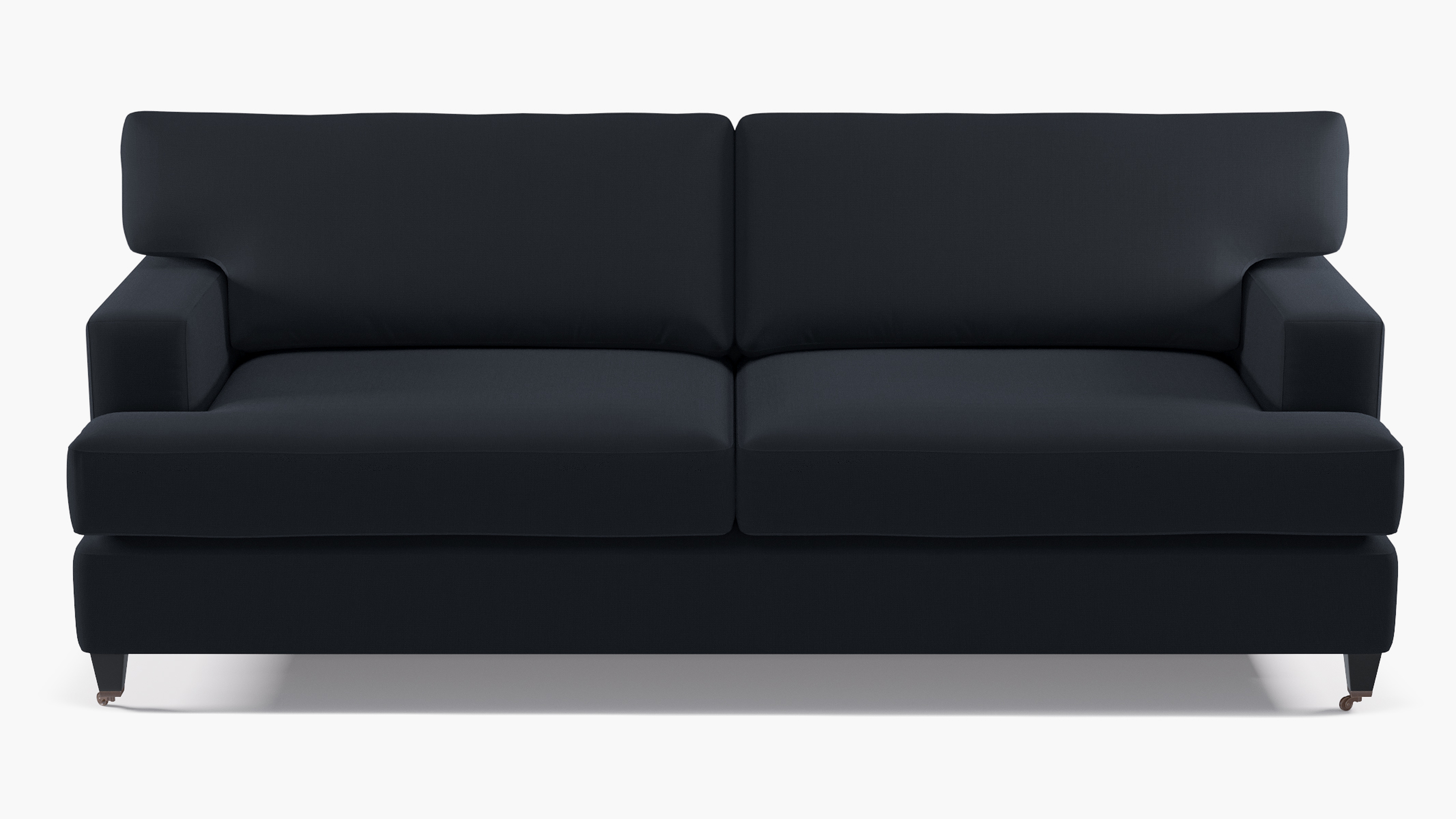 Classic Sofa, Navy Everyday Linen, Black - The Inside