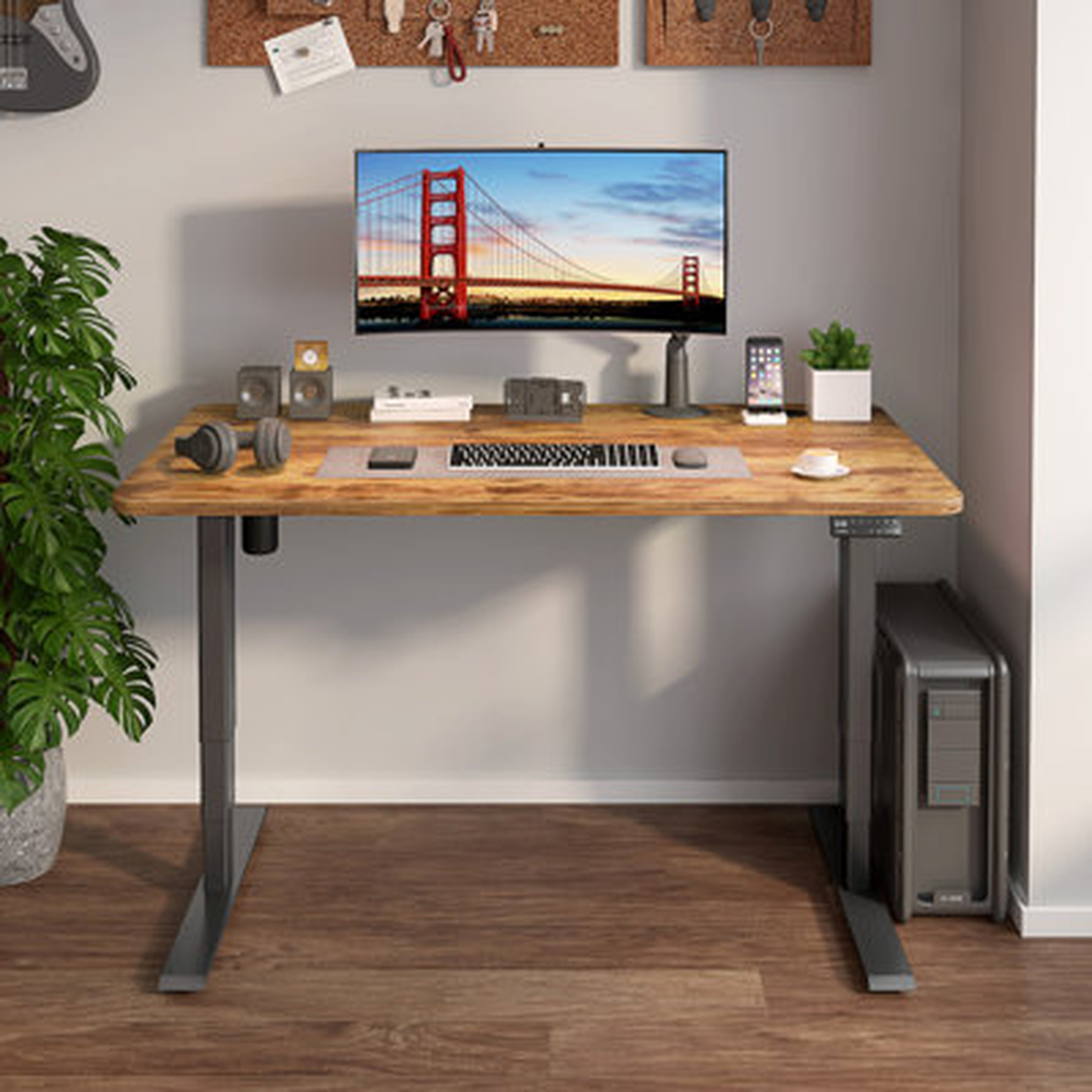 Germanton Height Adjustable Reversible Standing Desk - Wayfair