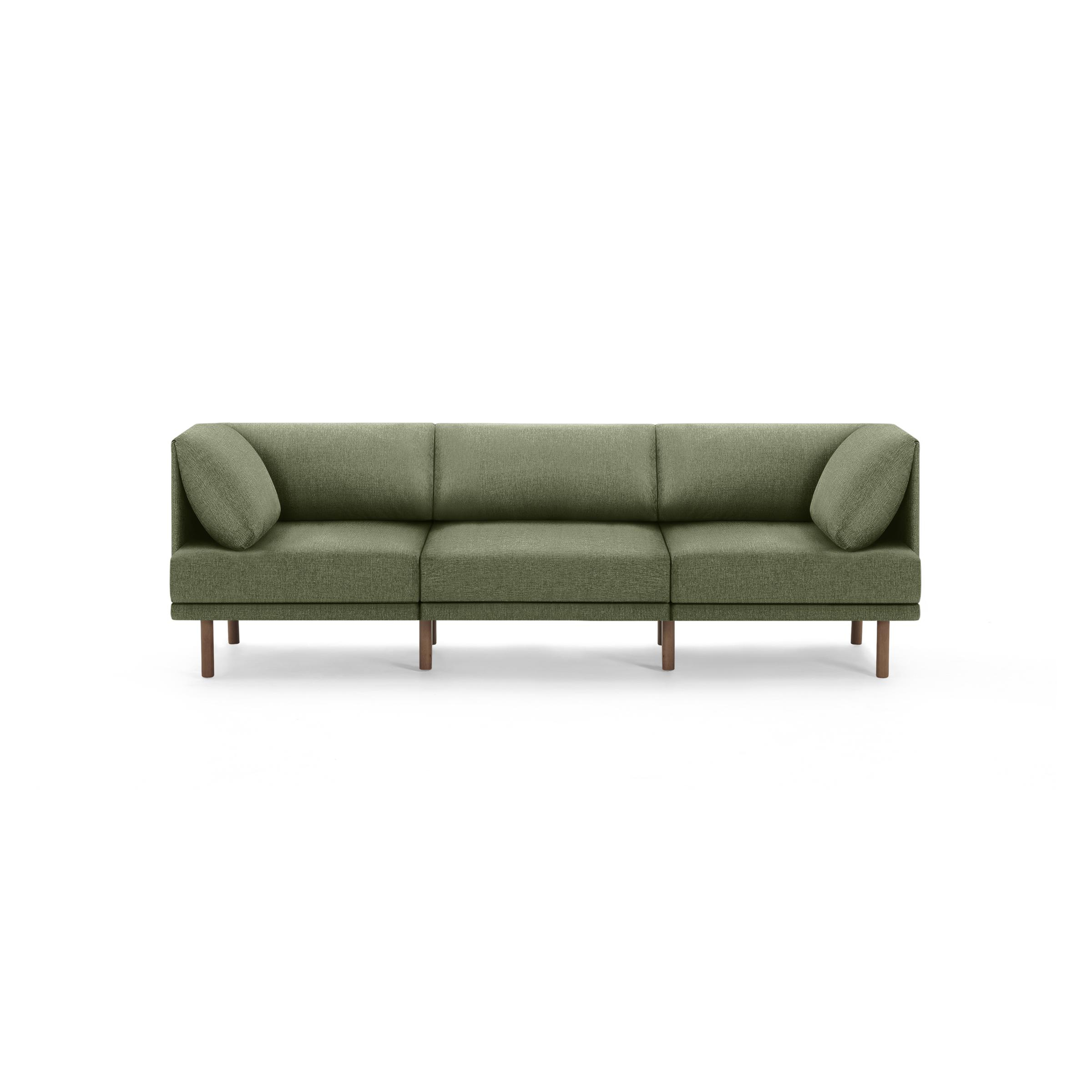 Burrow Range 3-Piece Sofa, Leg Finish: WalnutLegs - Burrow